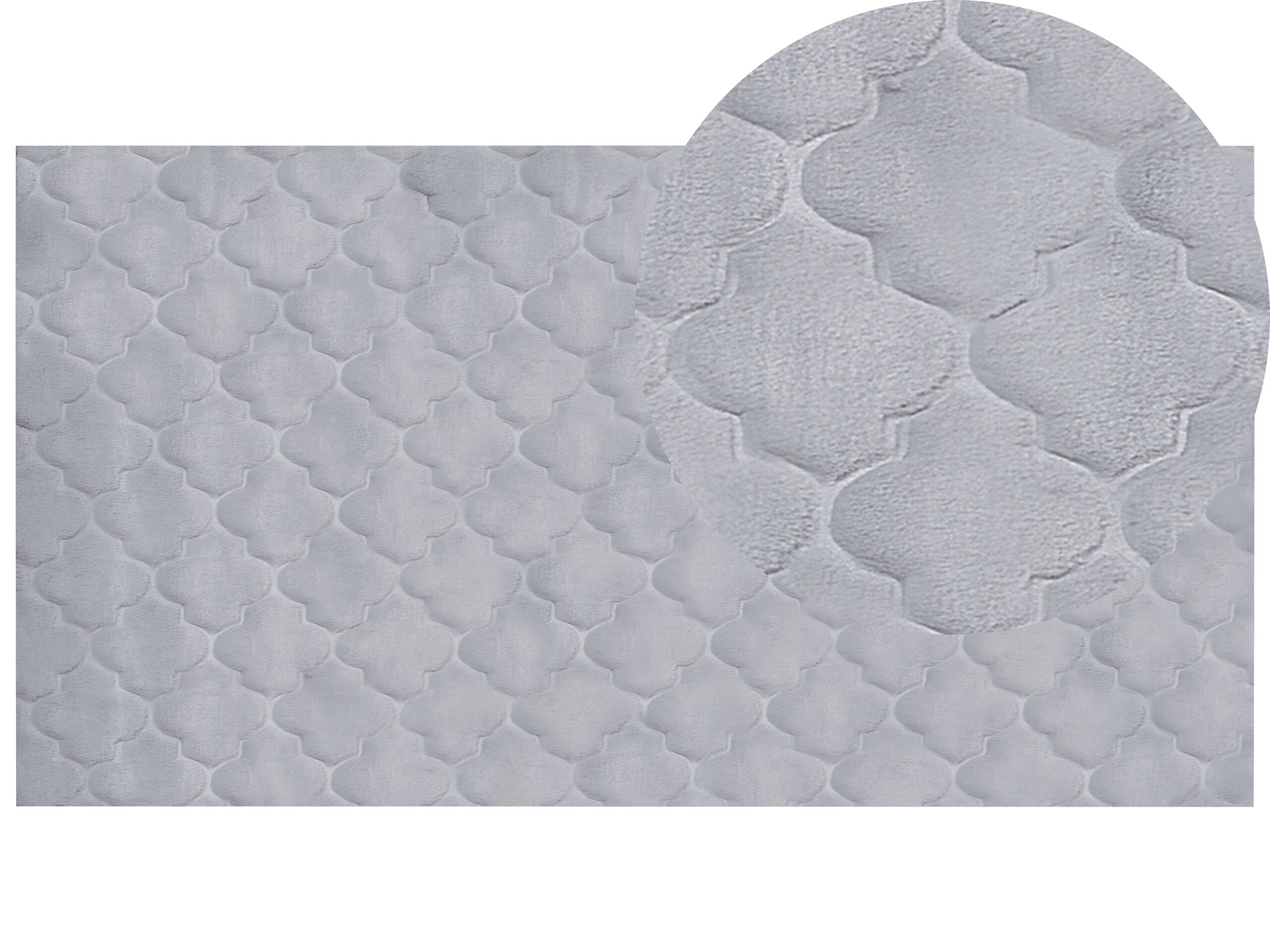 Faux Rabbit Fur Rug 80x150cm Grey
