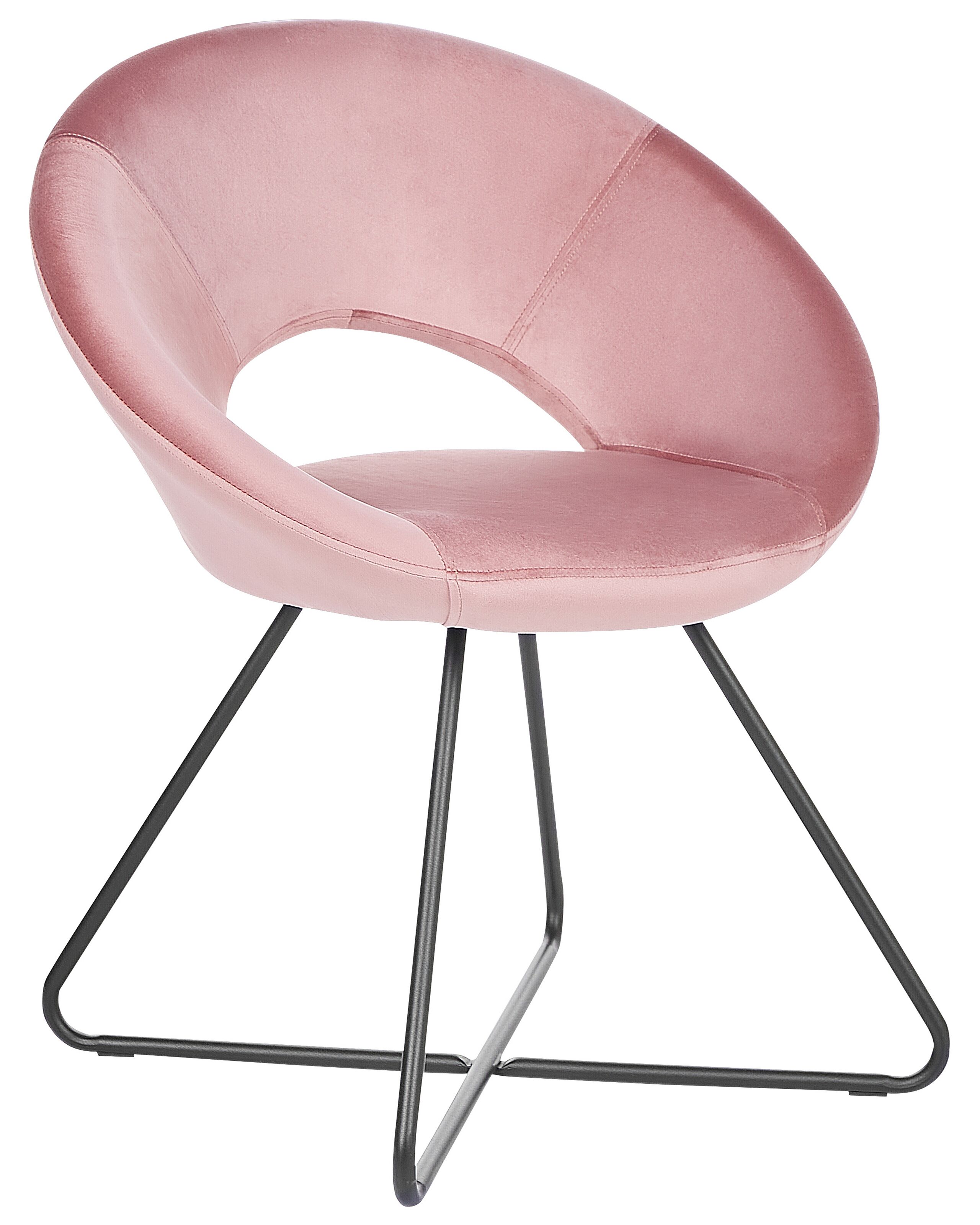 Velvet Accent Chair Pink RACHEL
