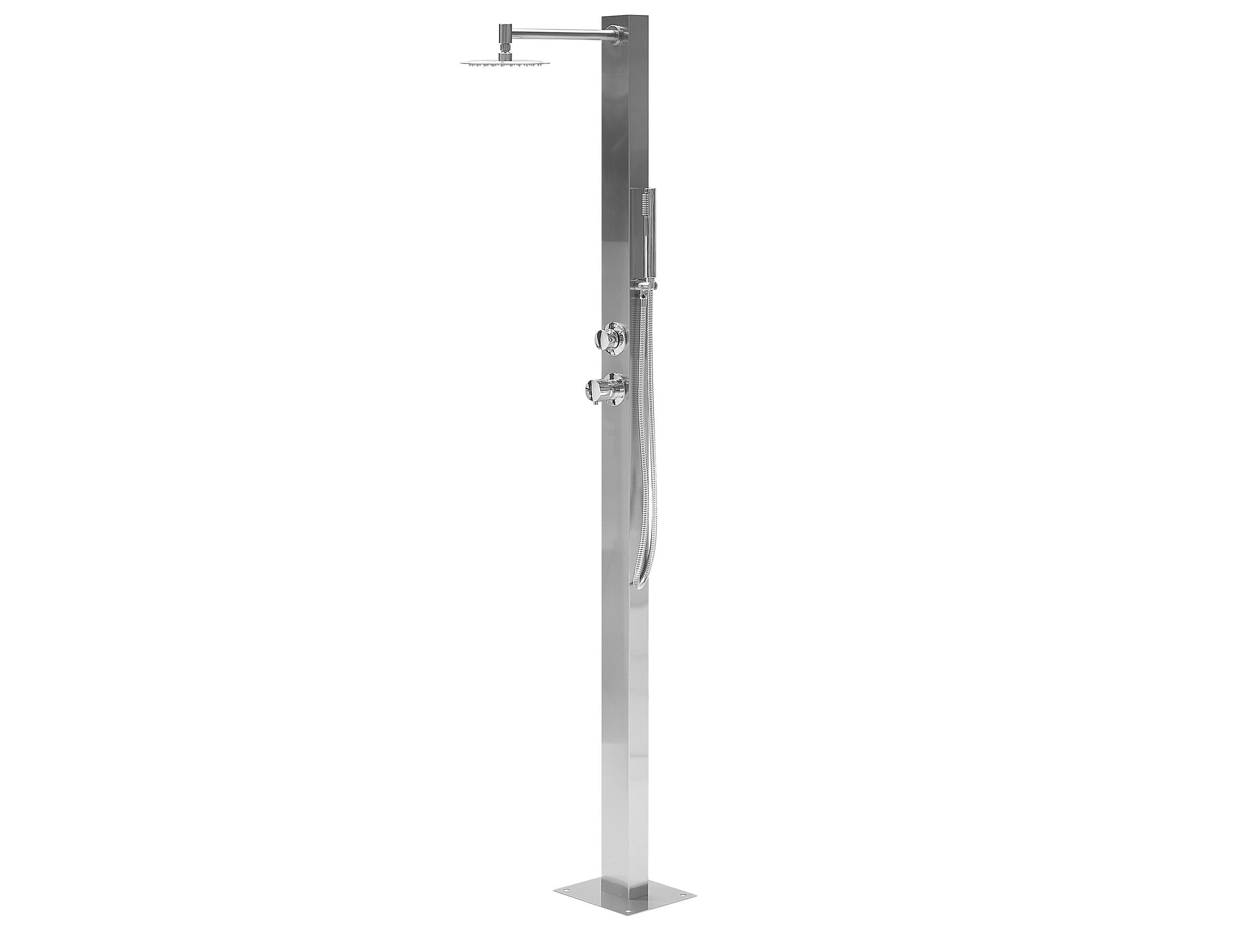 Freestanding Outdoor Shower Silver OLZAI