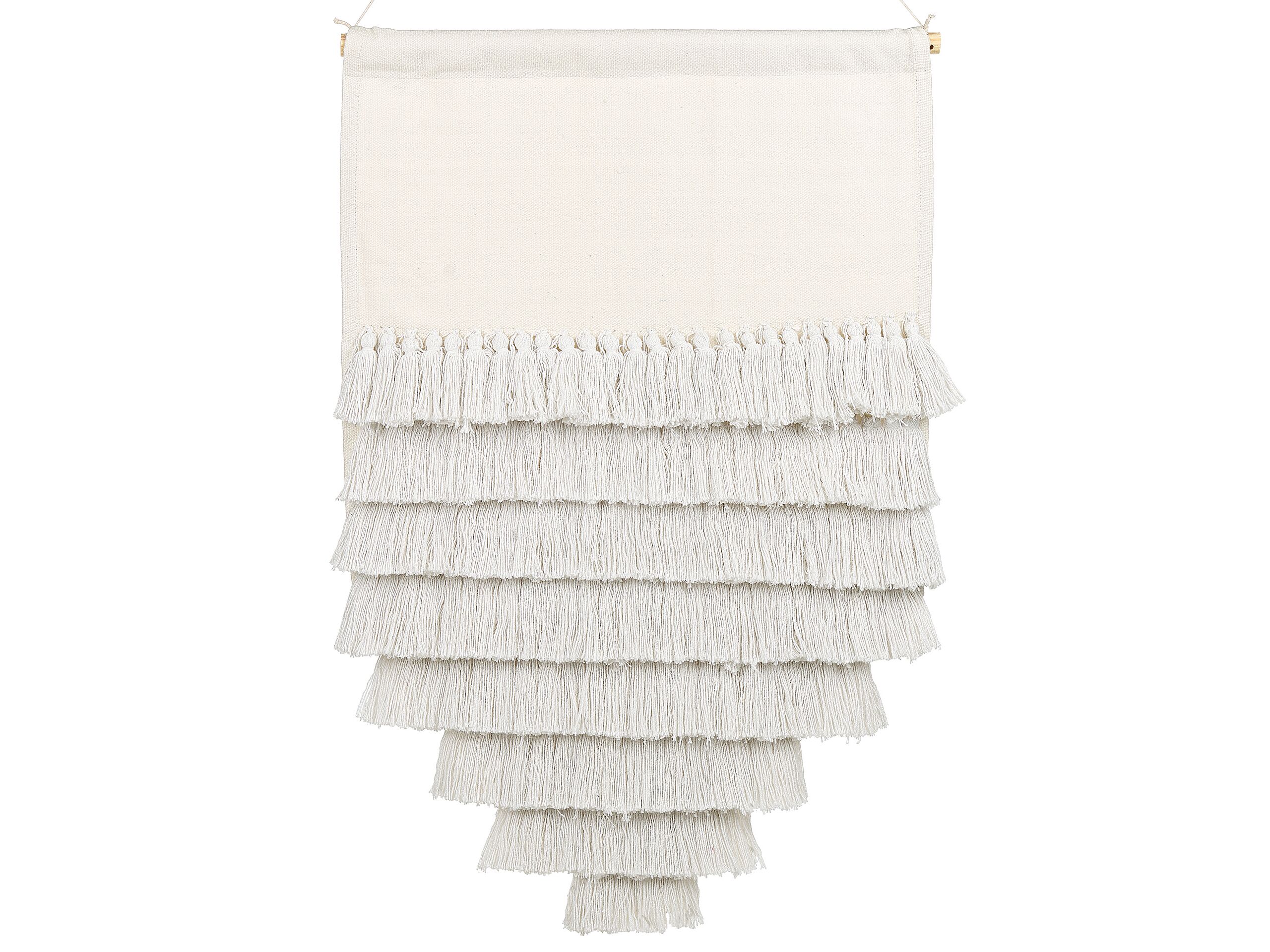 Cotton MacramÃ Wall Hanging White THUL