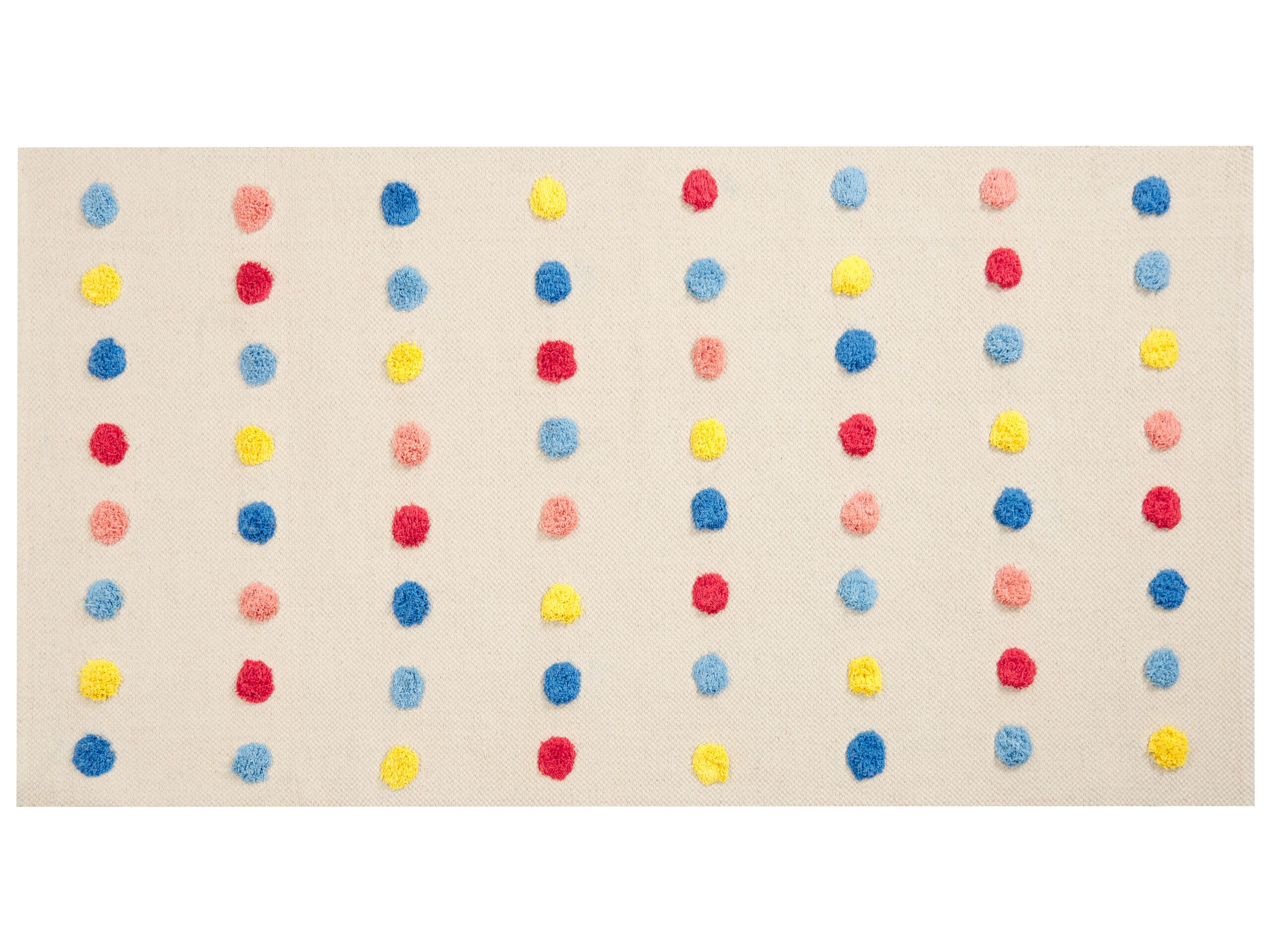 Cotton Kids Rug 80x150cm Multicolour