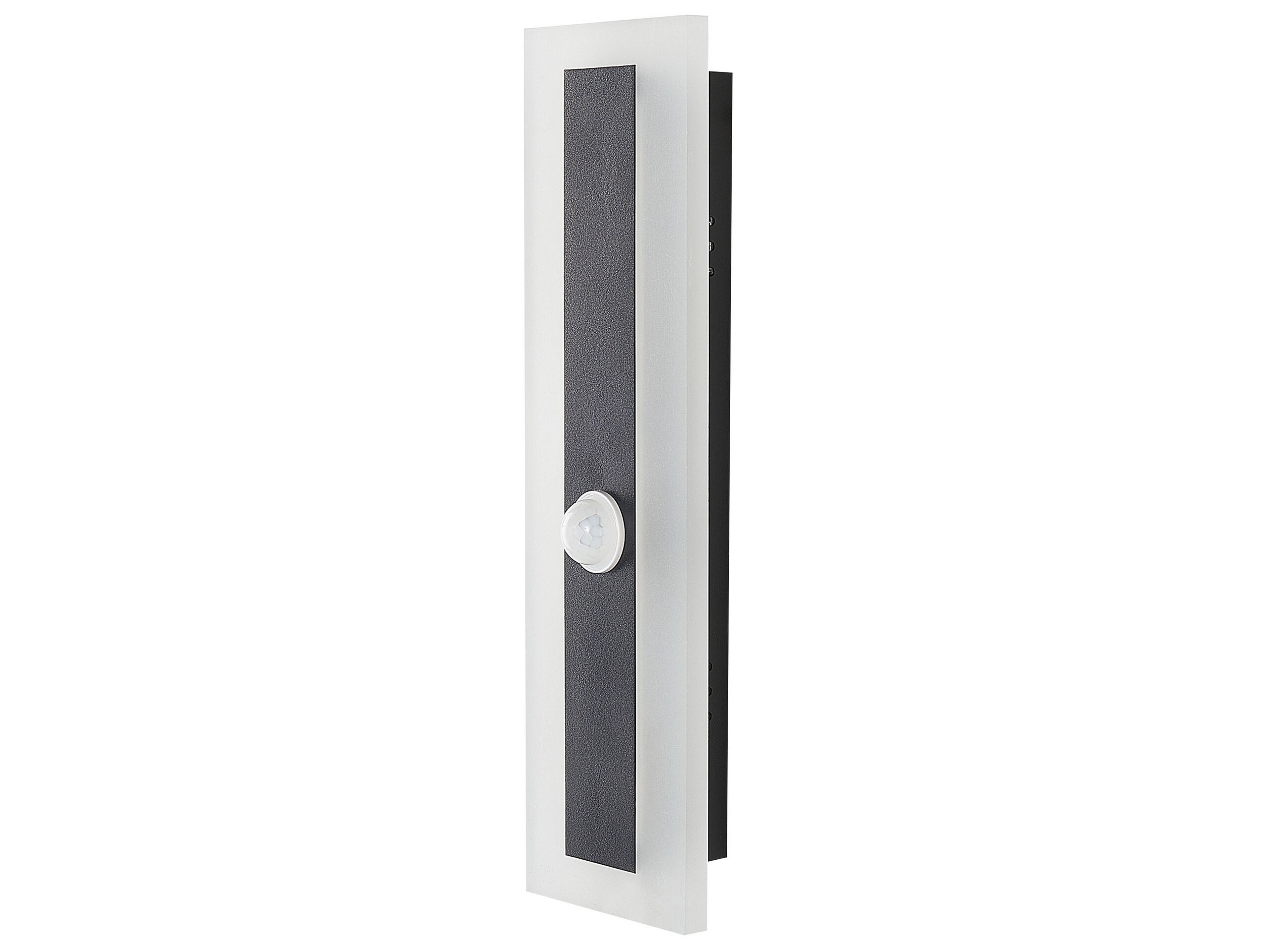 Outdoor LED Wall Light with Motion Sensor 30 cm Black SAVANE