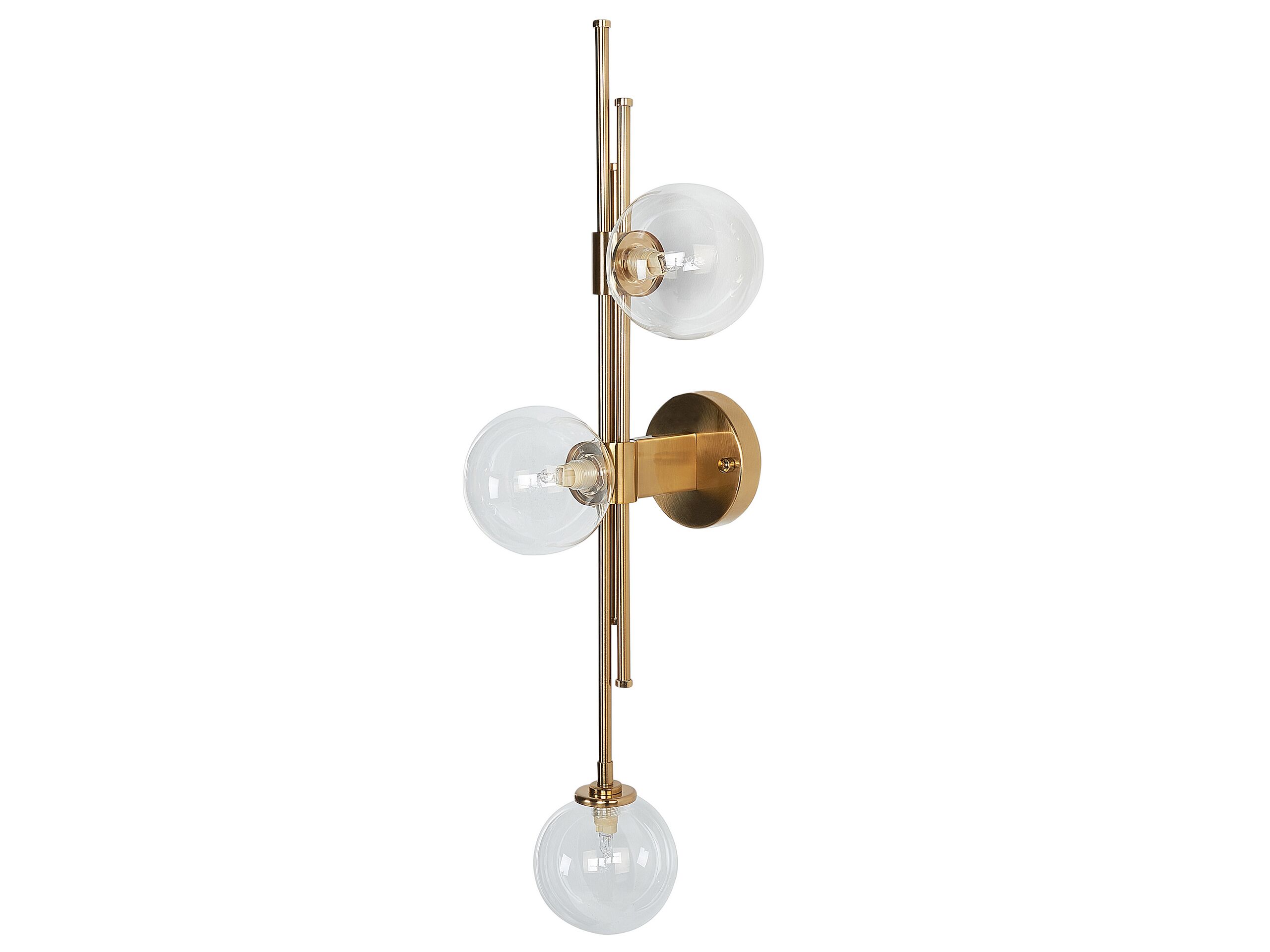 3 Light Wall Lamp Gold TULIJA