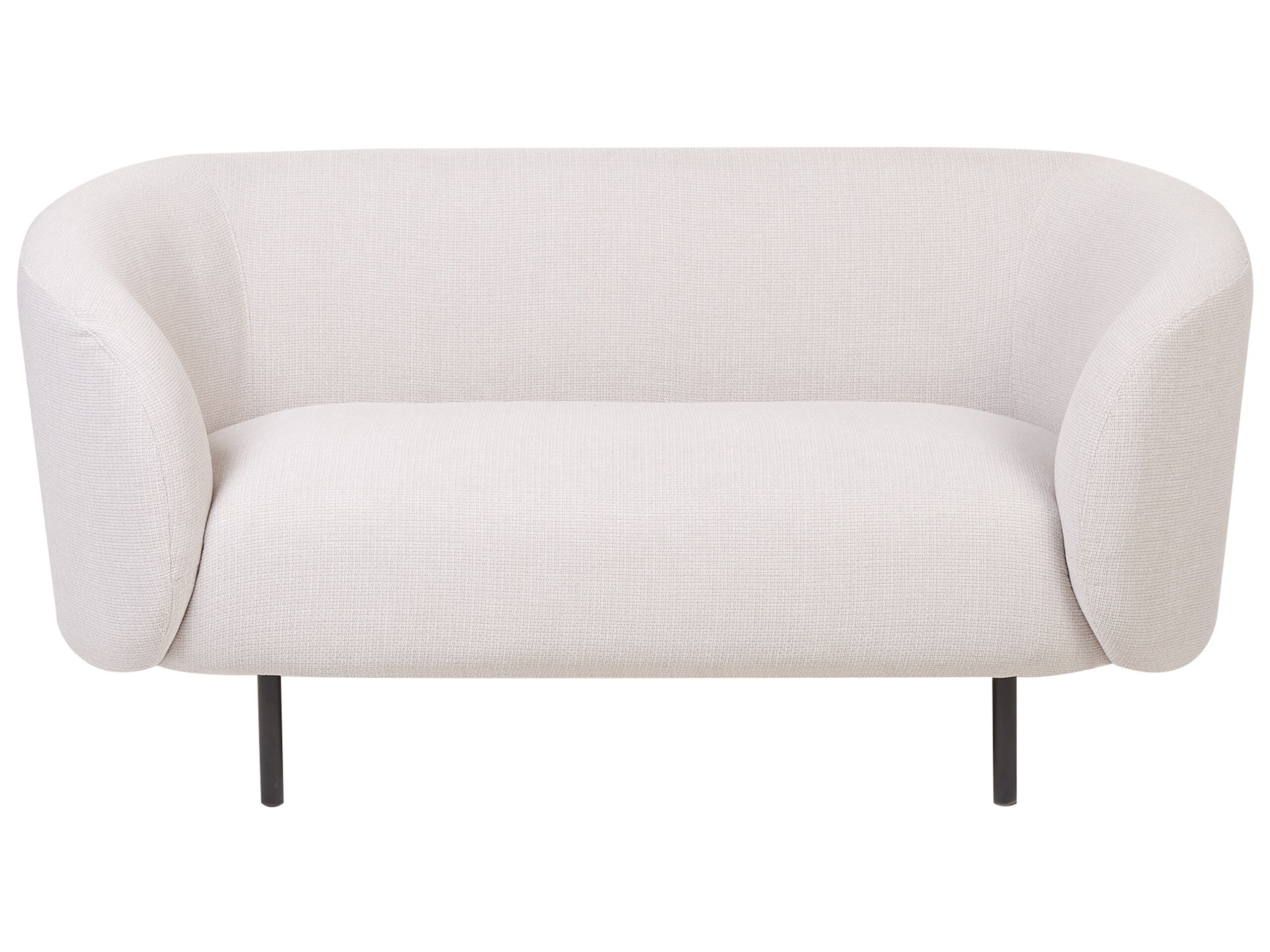 2 Seater Fabric Sofa Beige LOEN