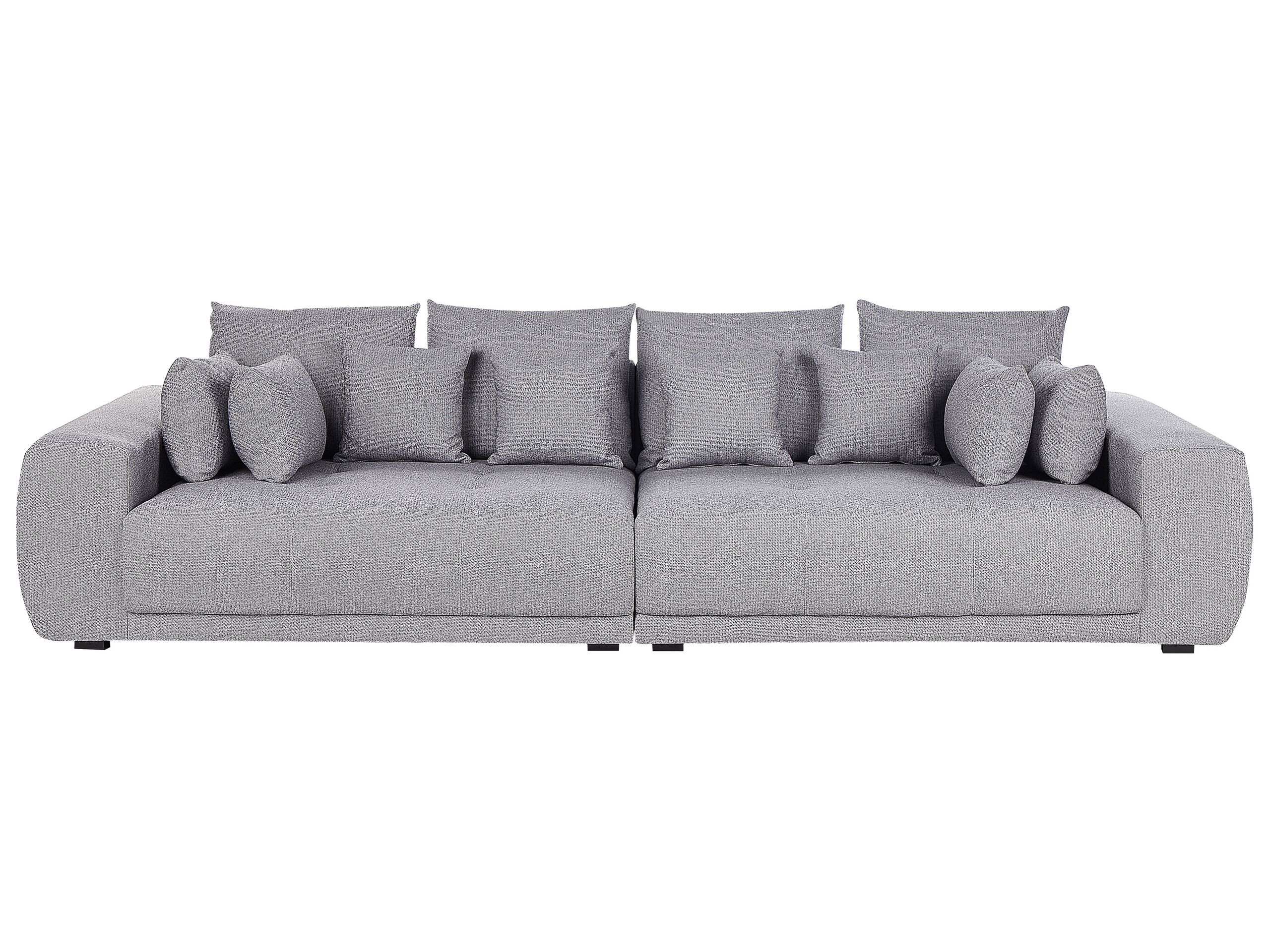 4 Seater Fabric Sofa Grey TORPO