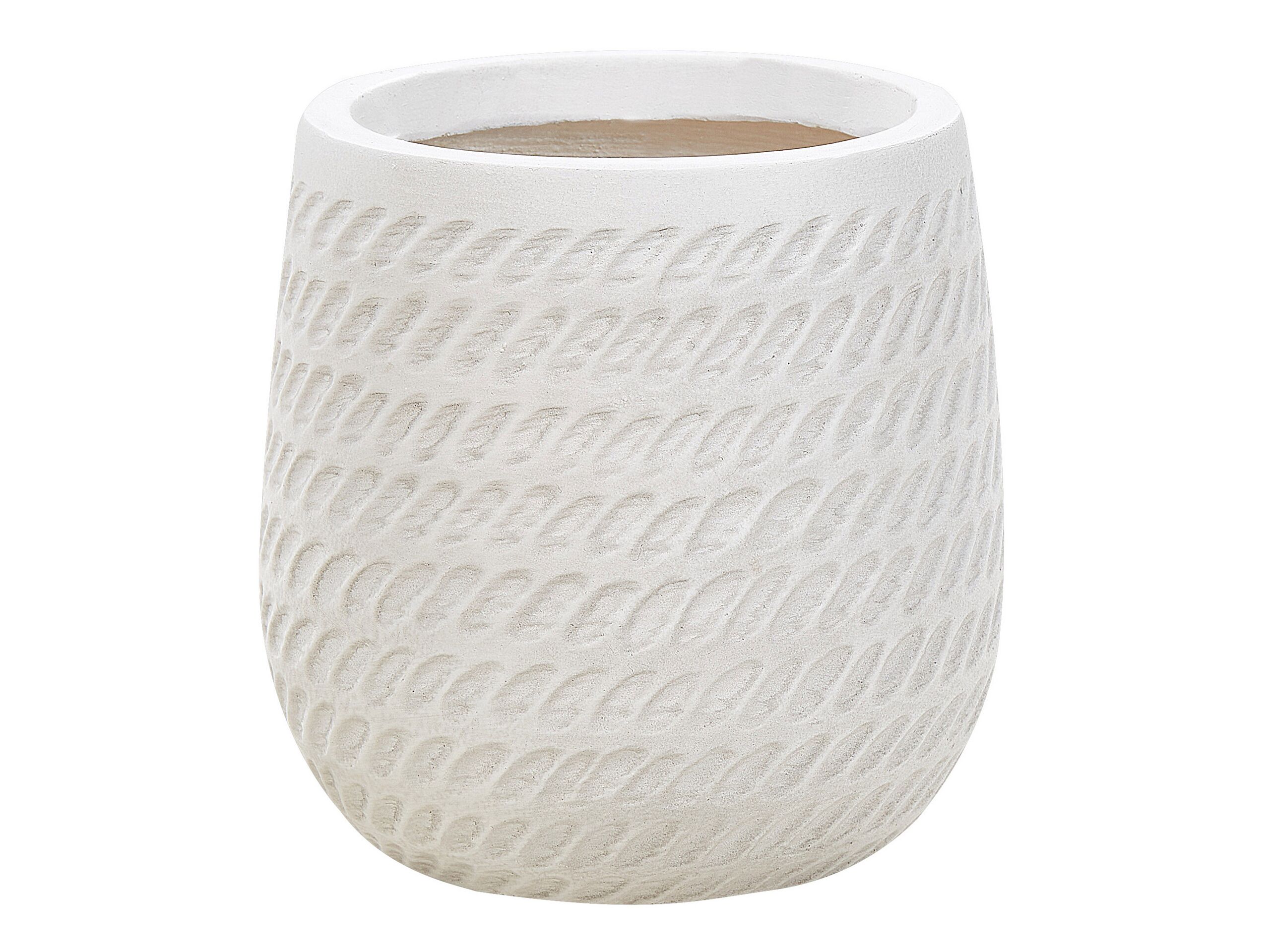 Plant Pot âŒ€ 19 cm Off-White LIVADIA