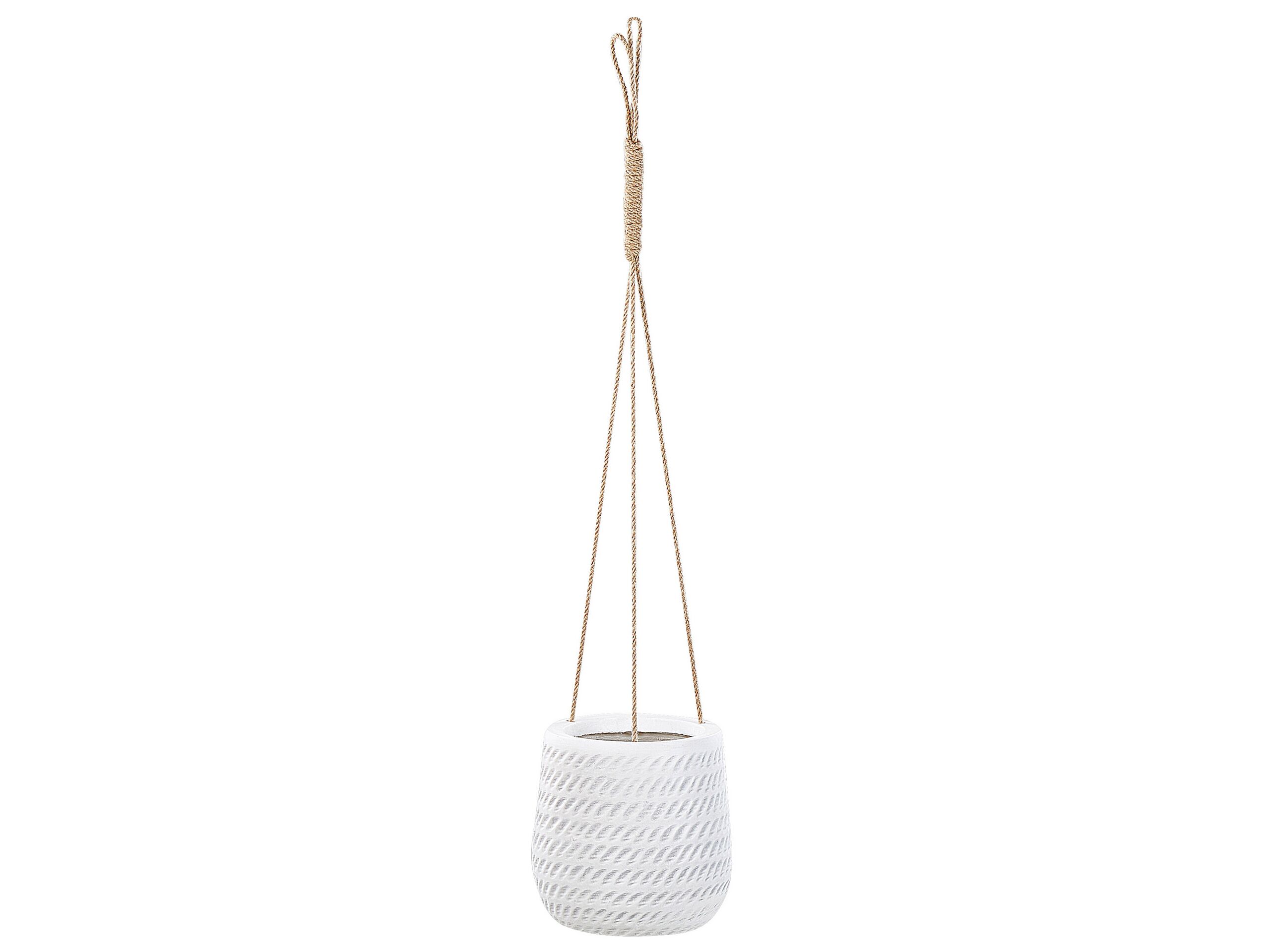 Hanging Plant Pot âŒ€ 20 cm Off-White LIVADIA