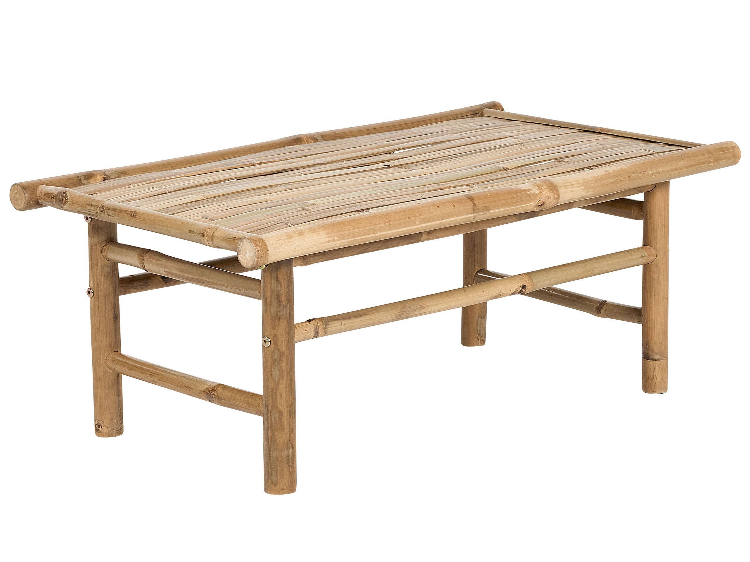 Bamboo Coffee Table 80 x 45 cm Light Wood TODI