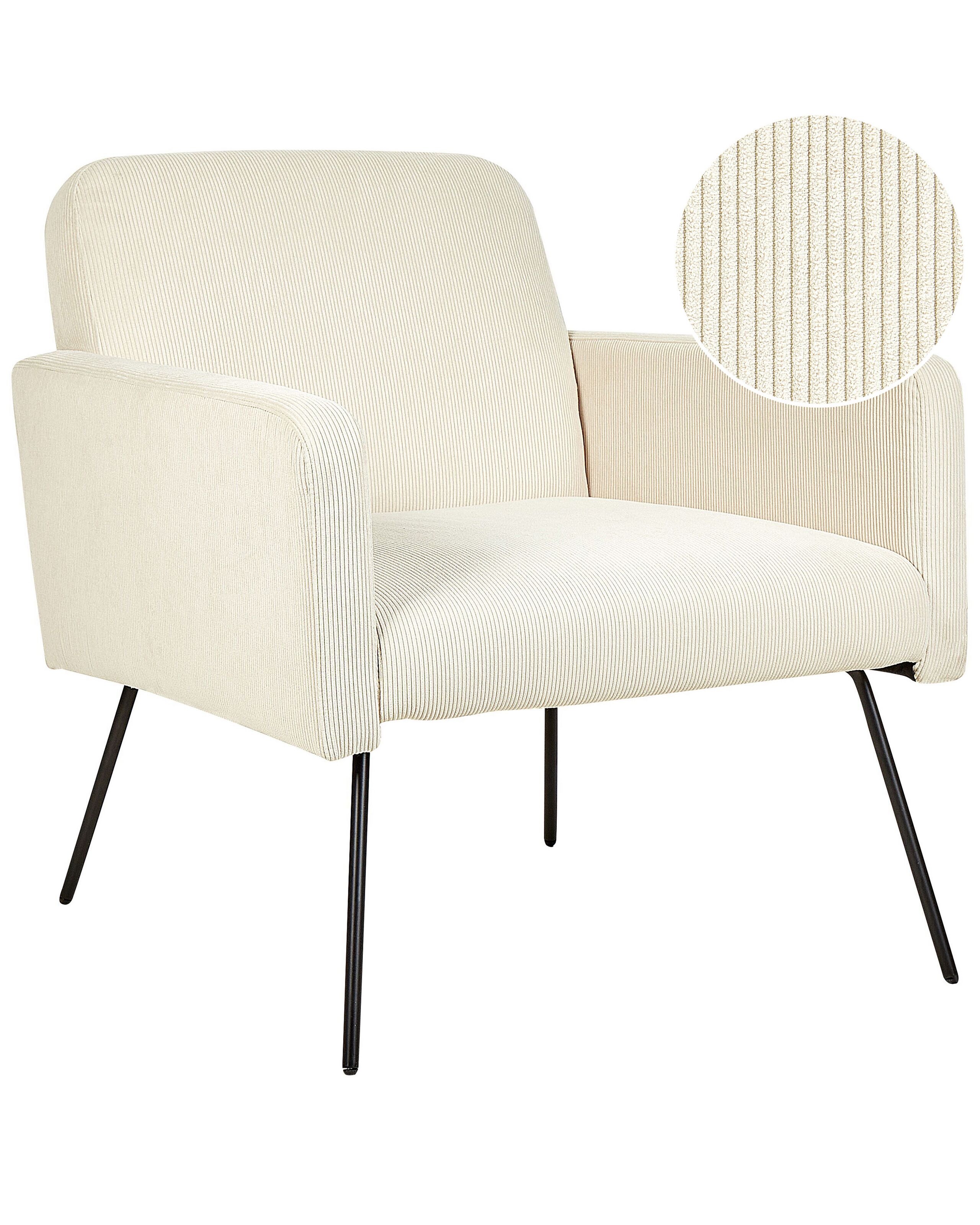 Jumbo Cord Armchair Beige NARKEN
