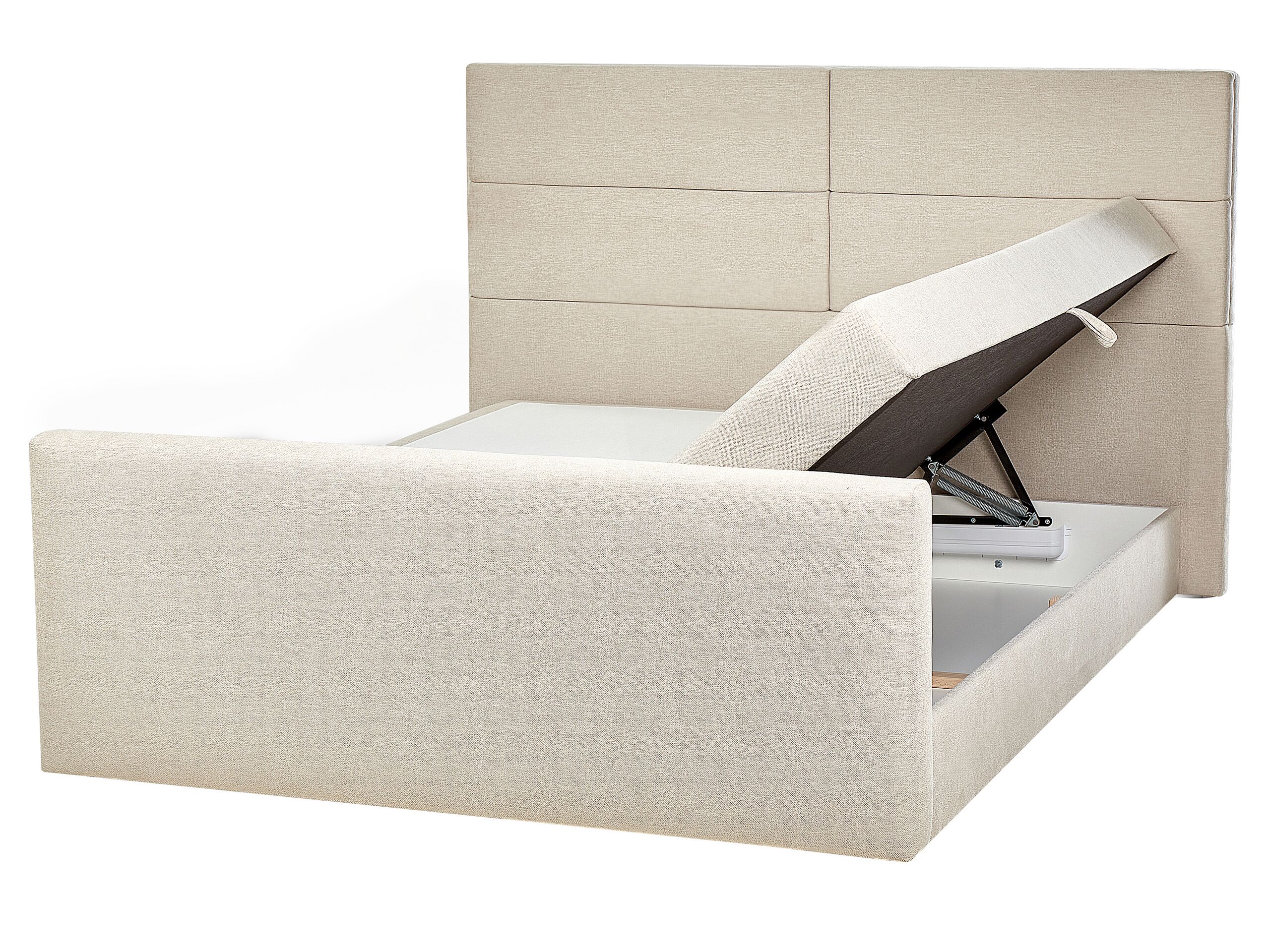 Fabric EU King Divan Bed Beige ARISTOCRAT