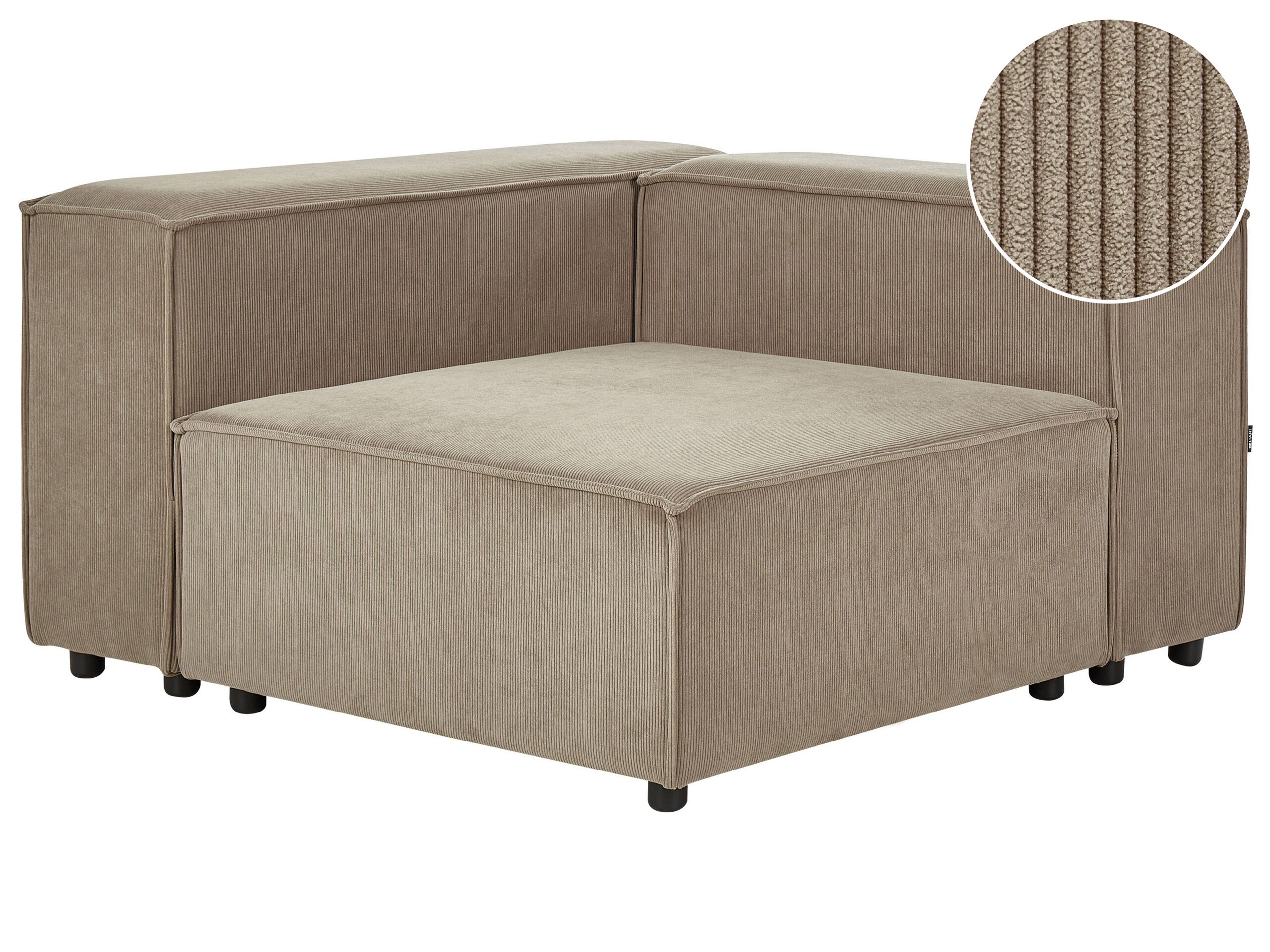 Jumbo Cord Corner Section Brown APRICA