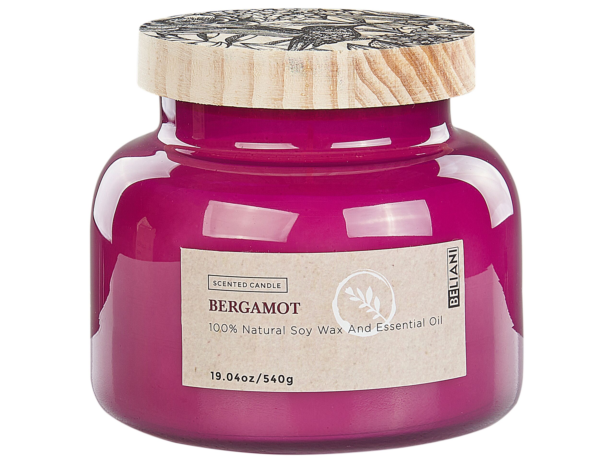 Soy Wax Scented Candle Bergamot