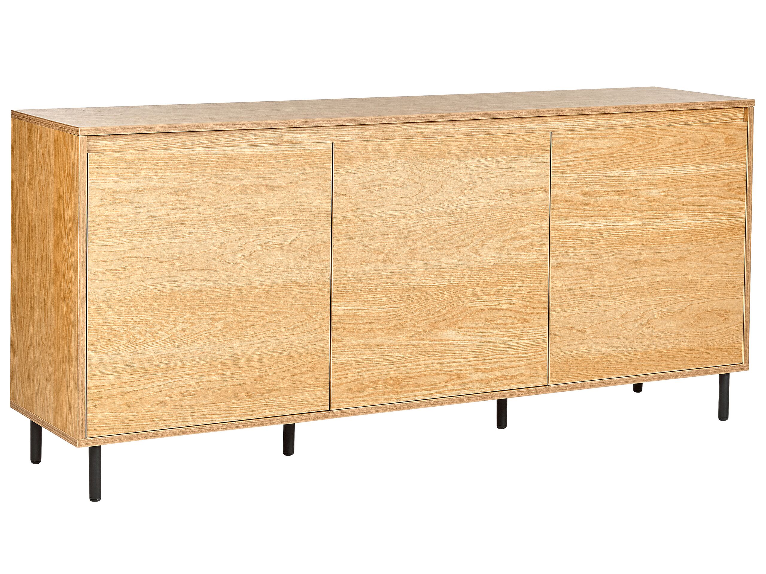3 Door Sideboard Light Wood NIKEA