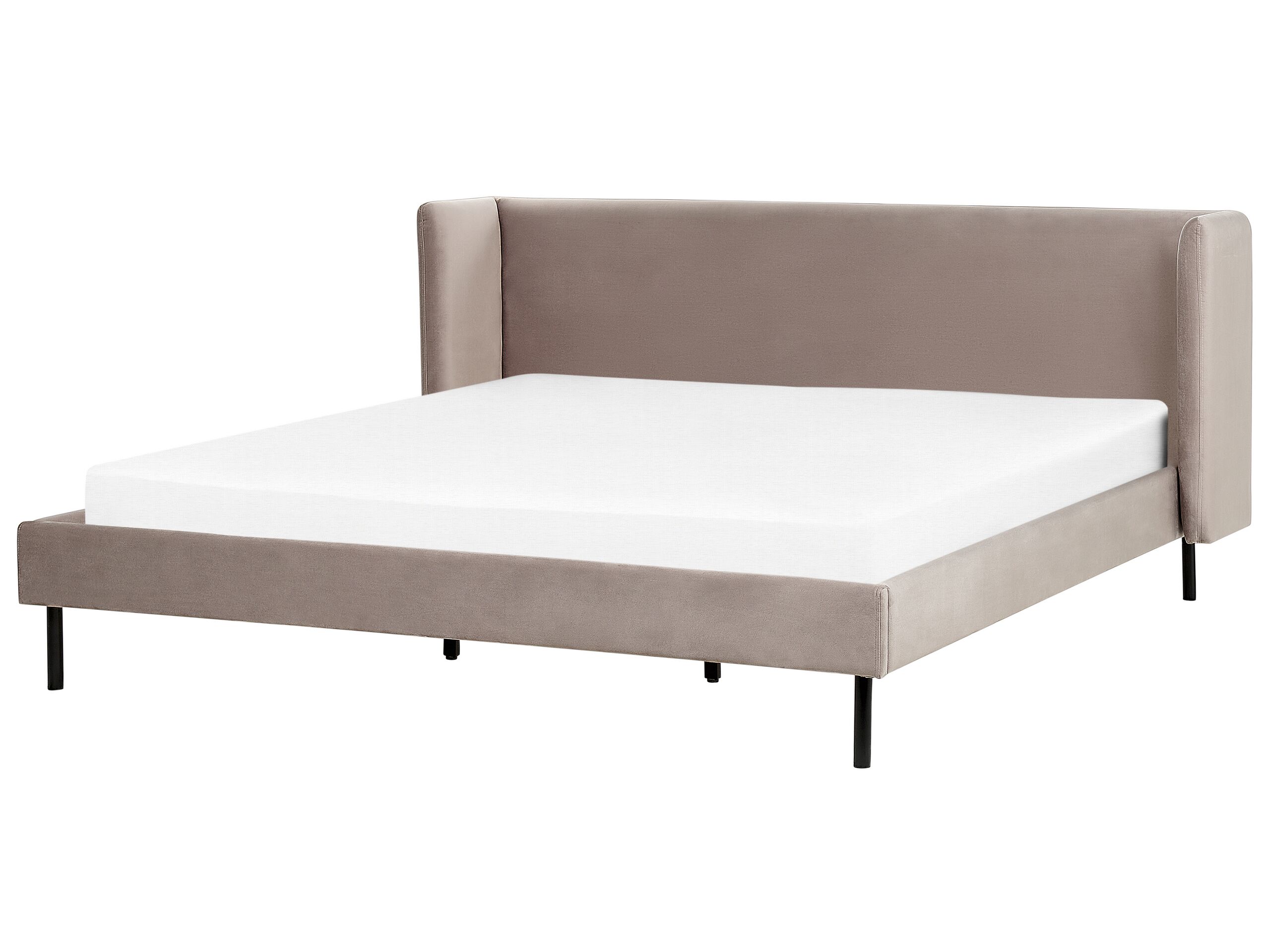 Velvet EU Super King Size Bed Taupe ARETTE