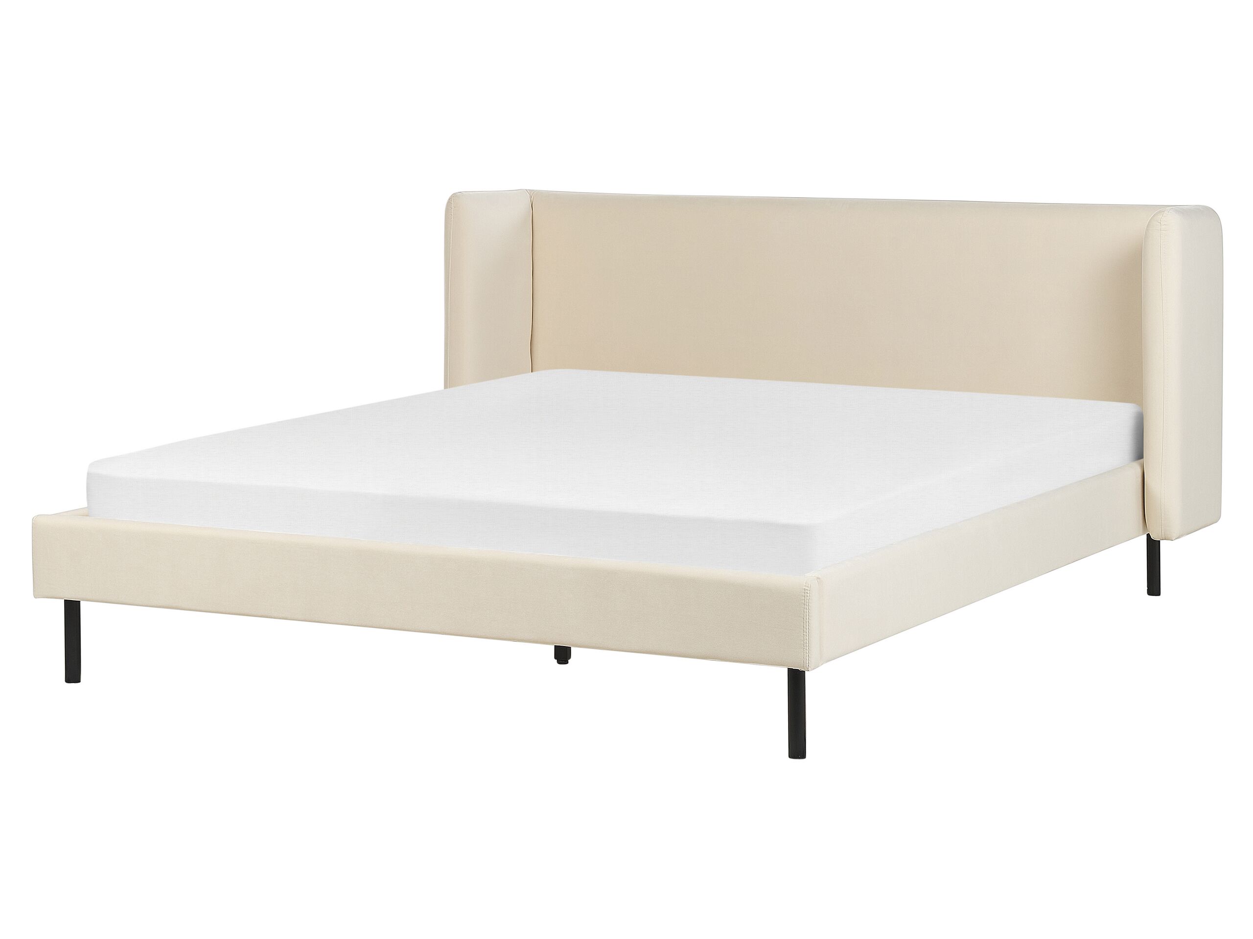 Velvet EU King Size Bed Beige ARETTE