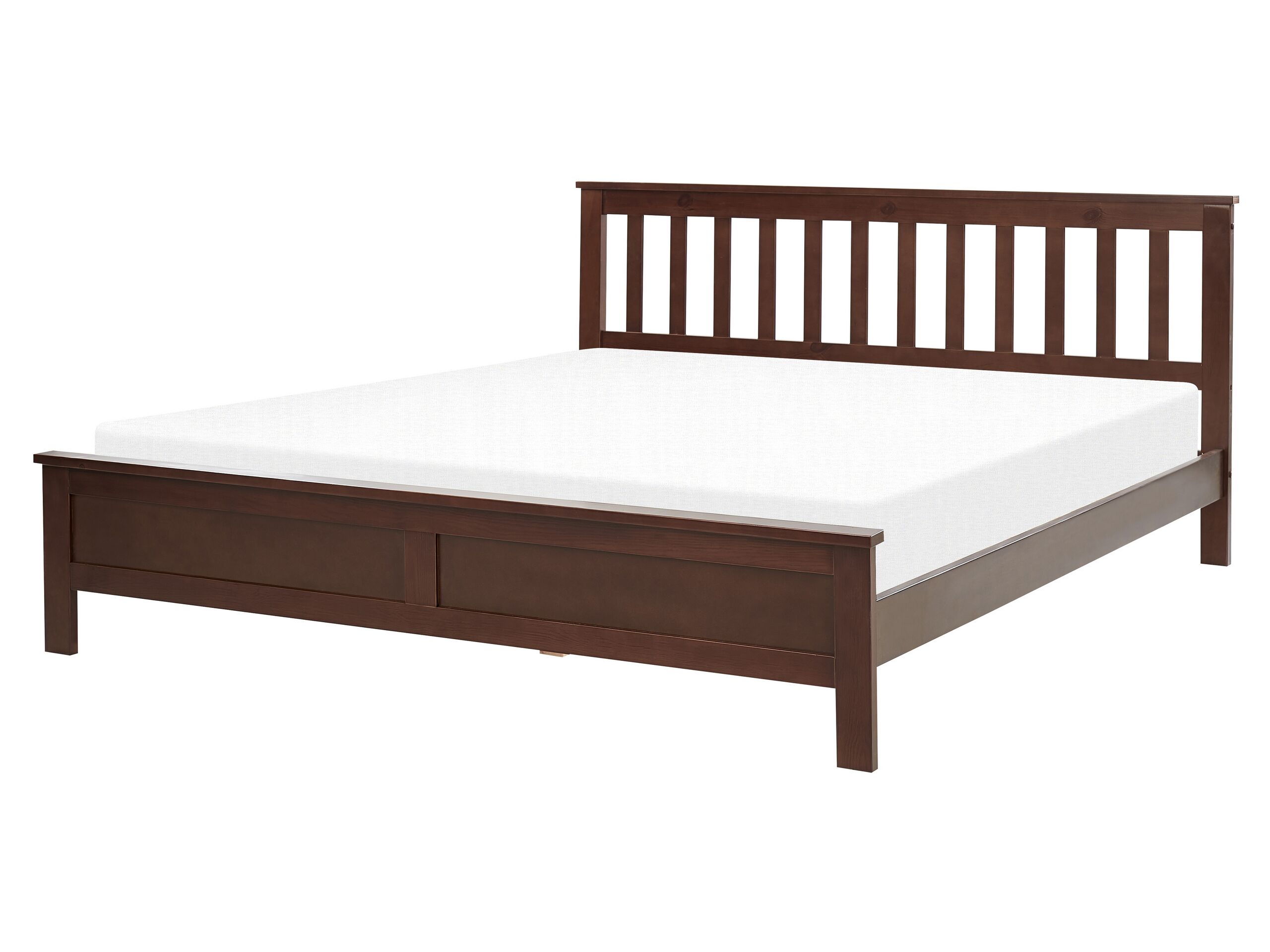 Wooden EU King Size Bed Dark MAYENNE