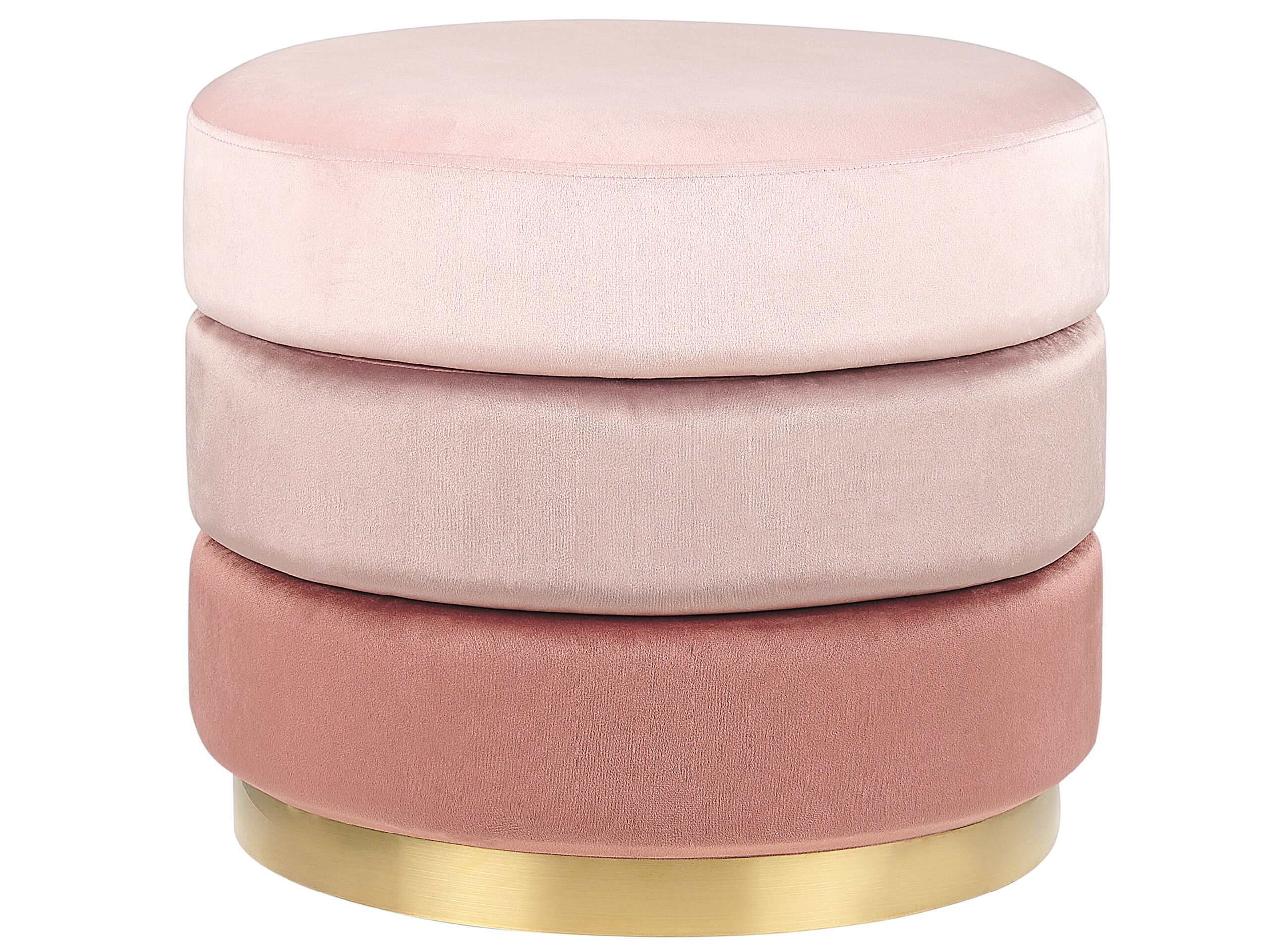 Velvet Pouffe Pink LOUIN