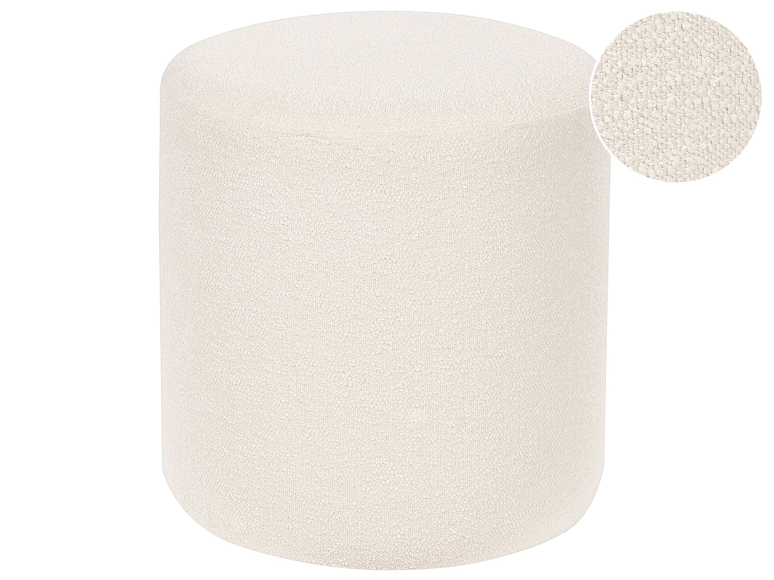 Boucle Pouffe White MOAB