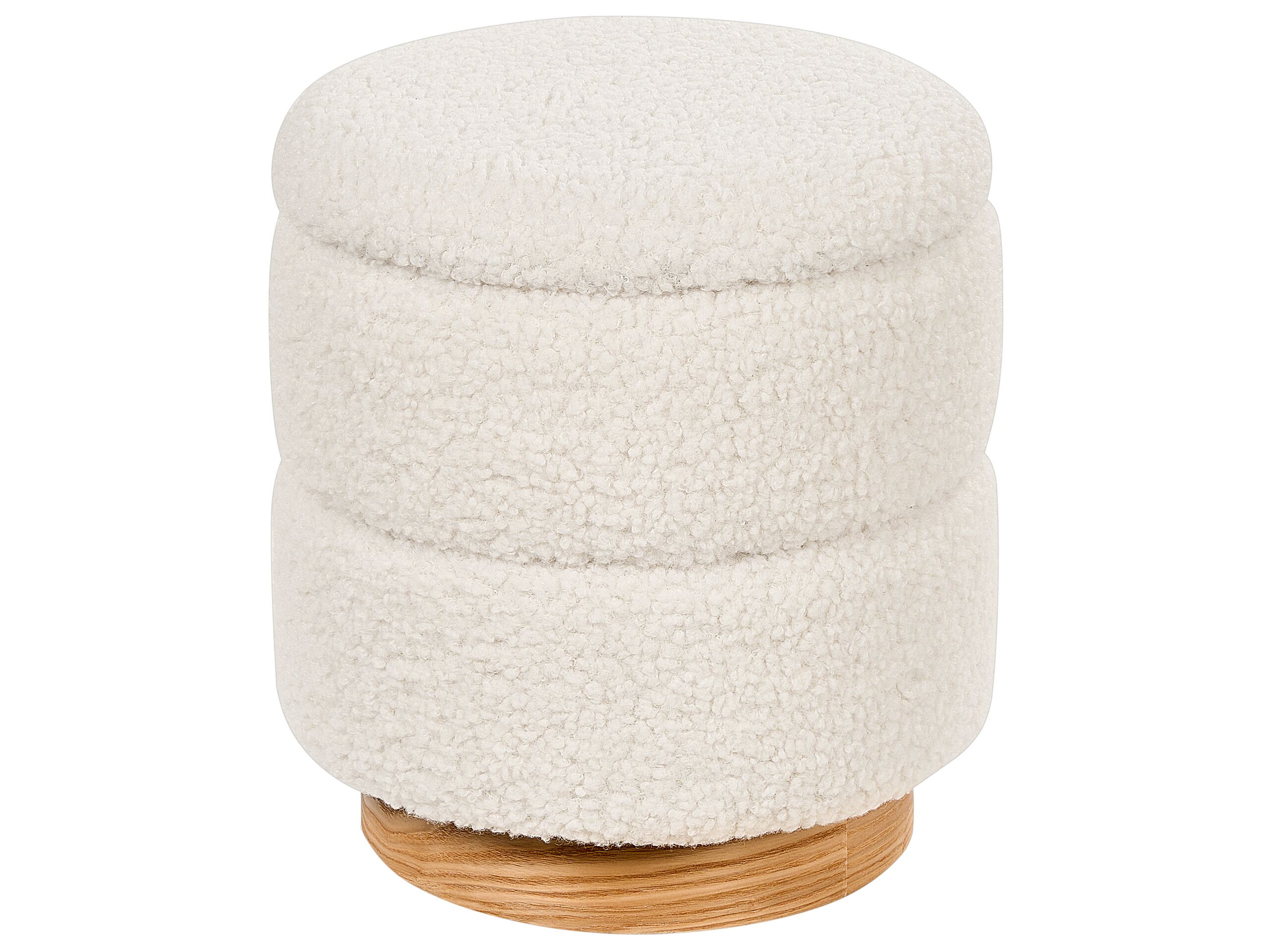 Teddy Storage Pouffe White OGDEN