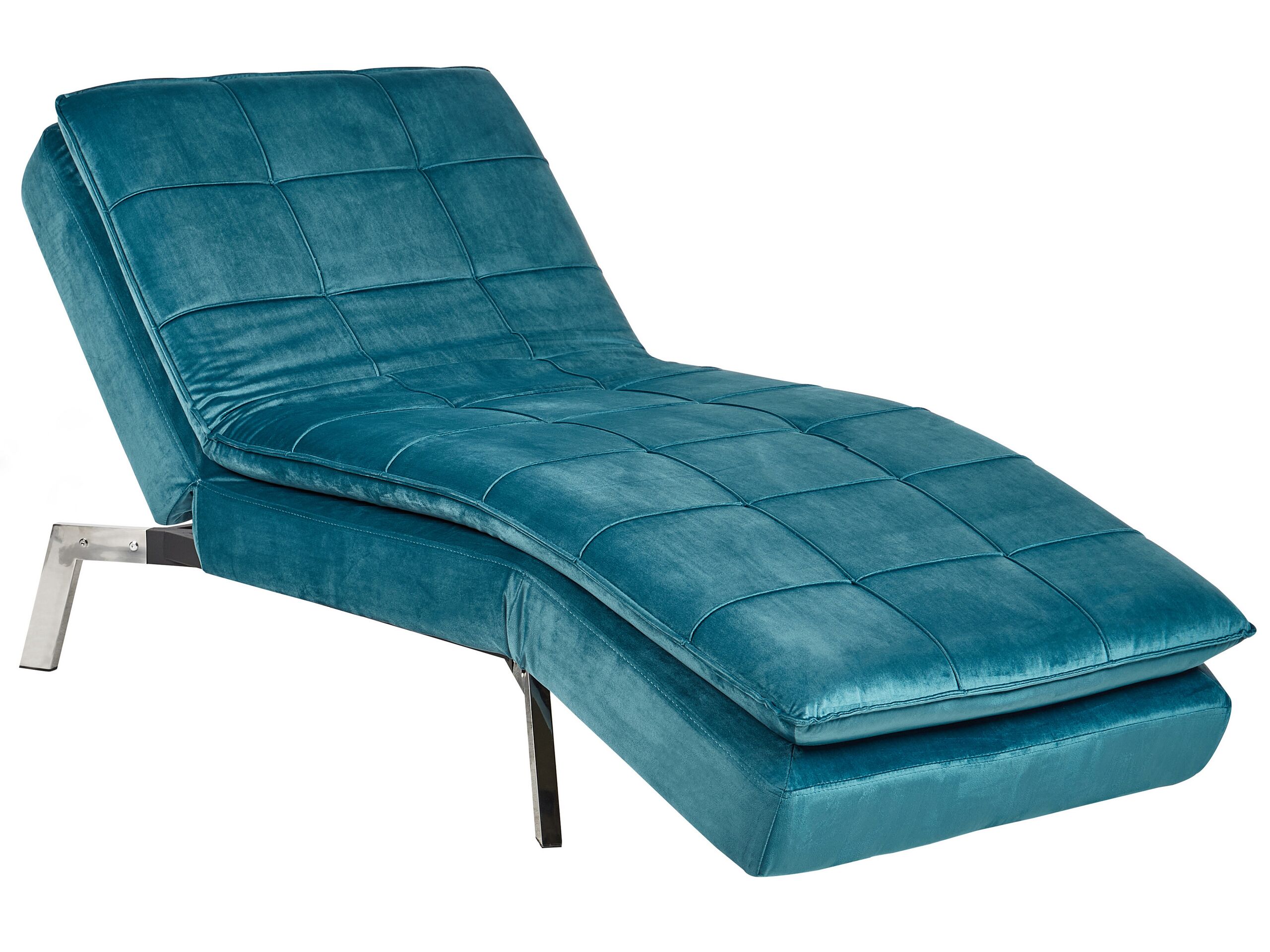 Velvet Chaise Lounge Teal LOIRET