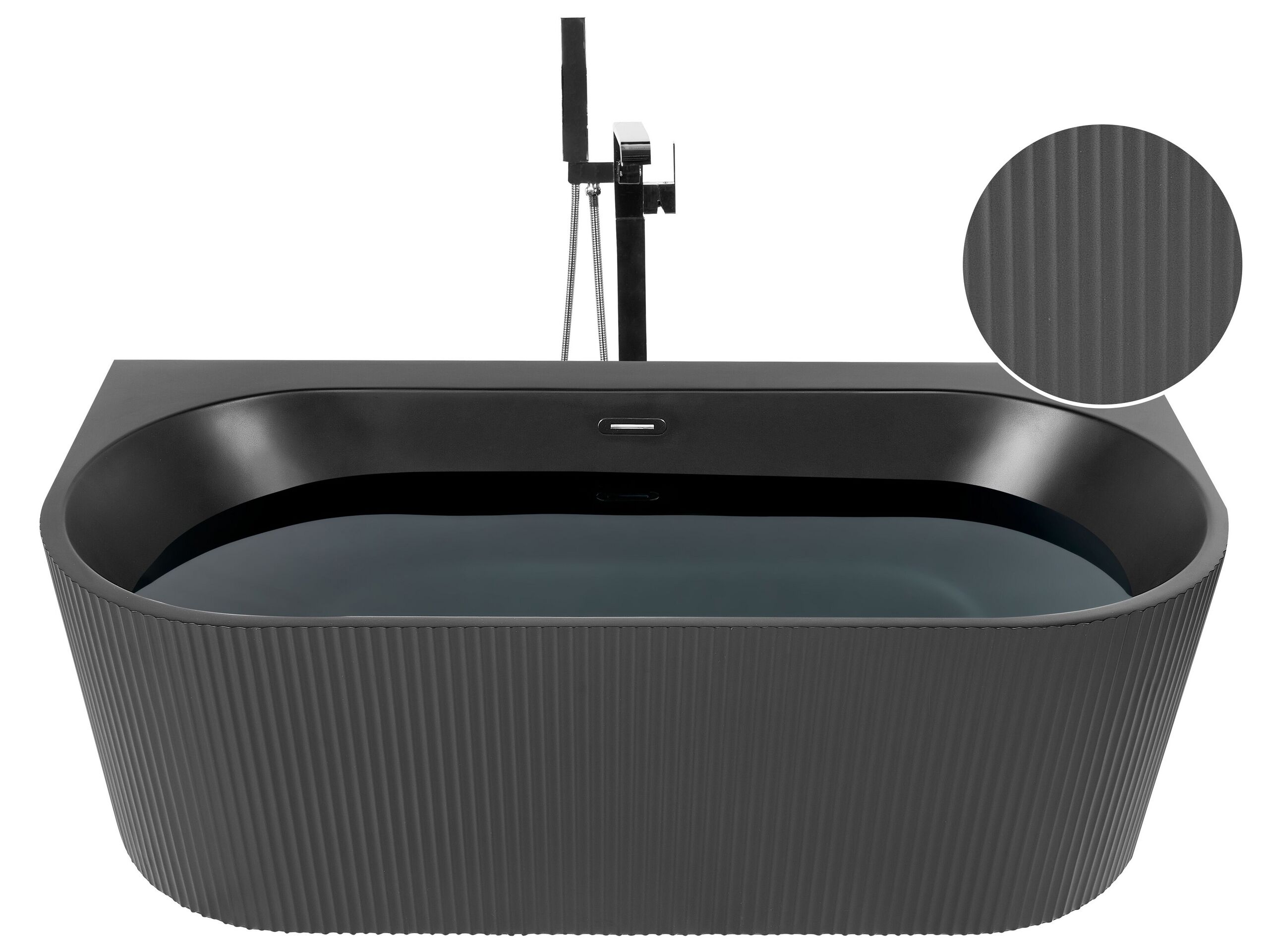 Bath 1700 mm x 800 mm Black GOCTA