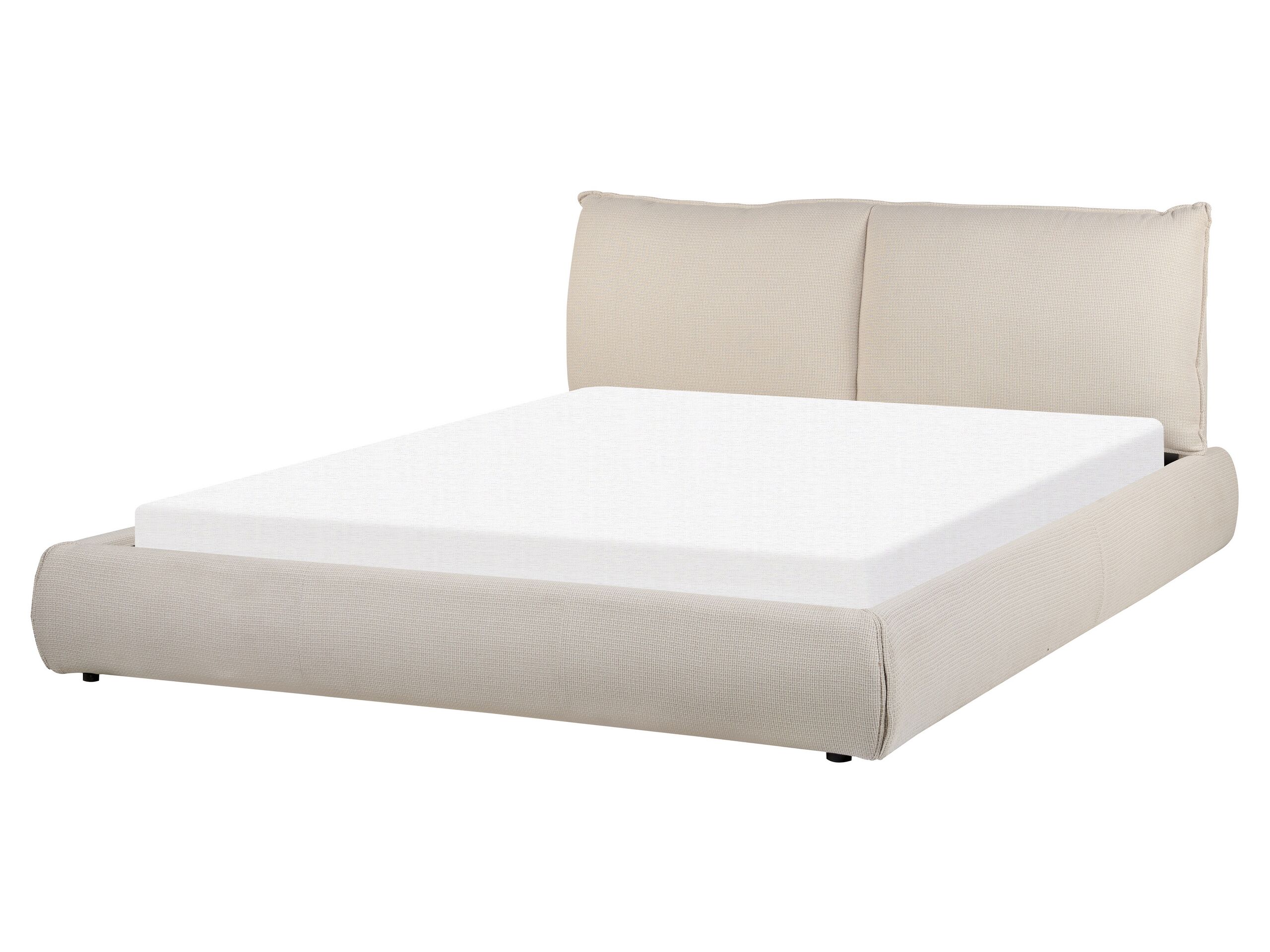 Fabric EU King Size Waterbed Beige VINAY
