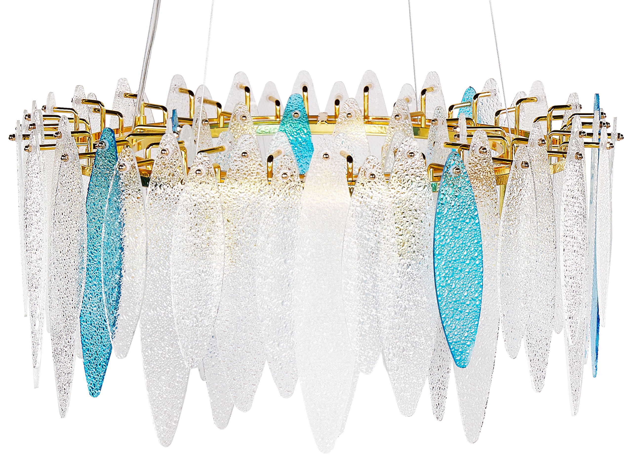 Glass Chandelier Multicolour MALACCA