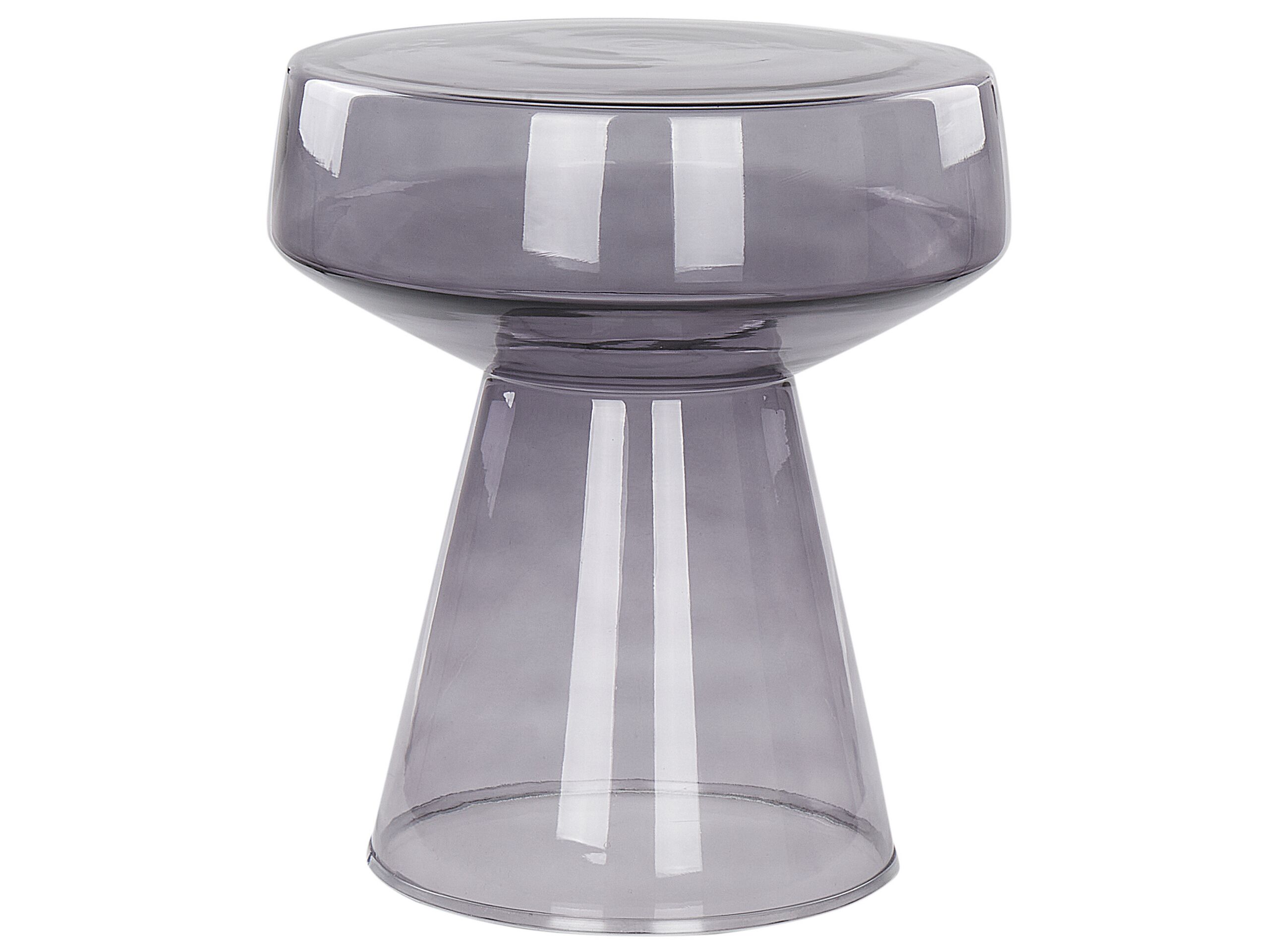 Glass Side Table Grey LAGUNA