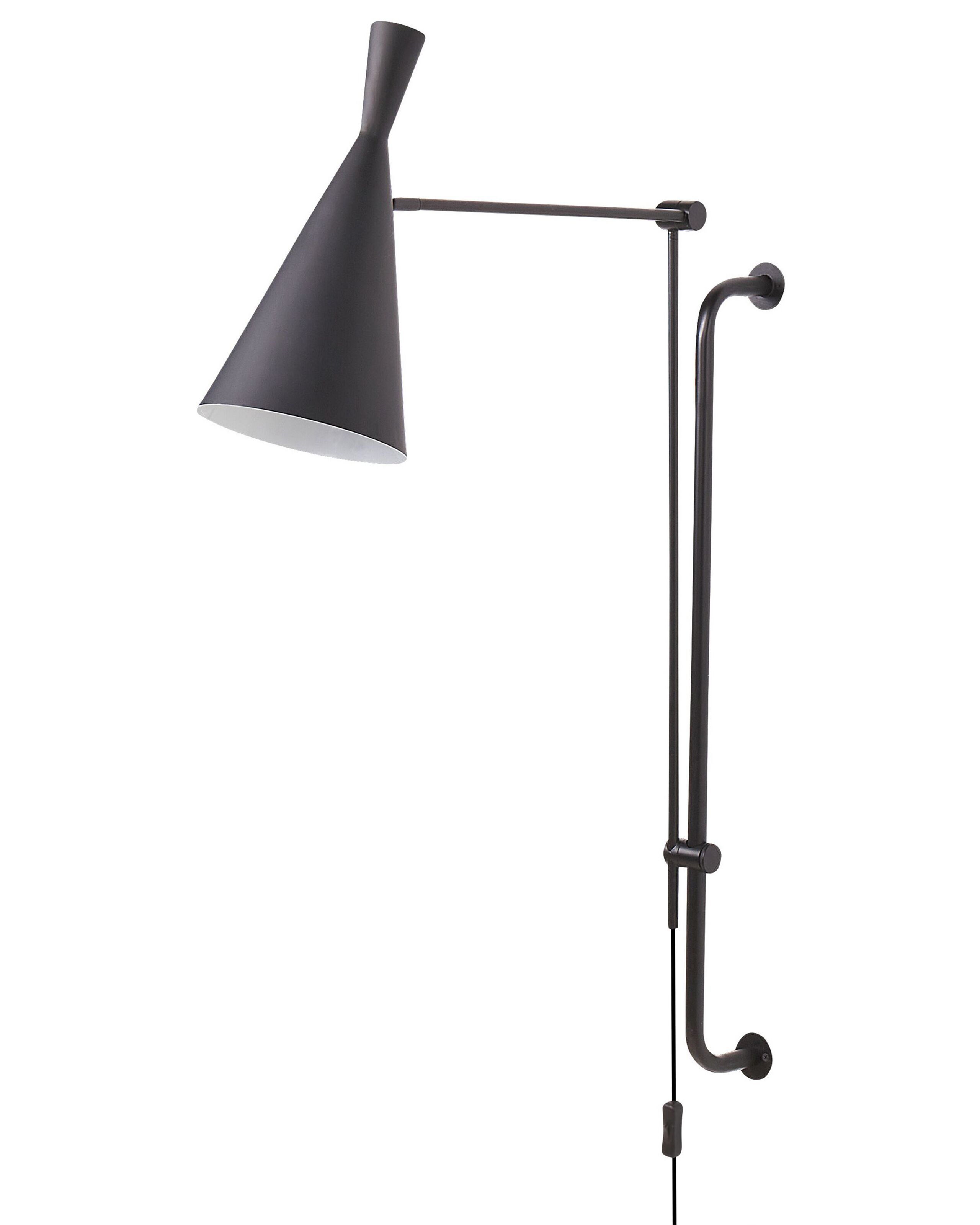 Metal Wall Lamp Black MARISA