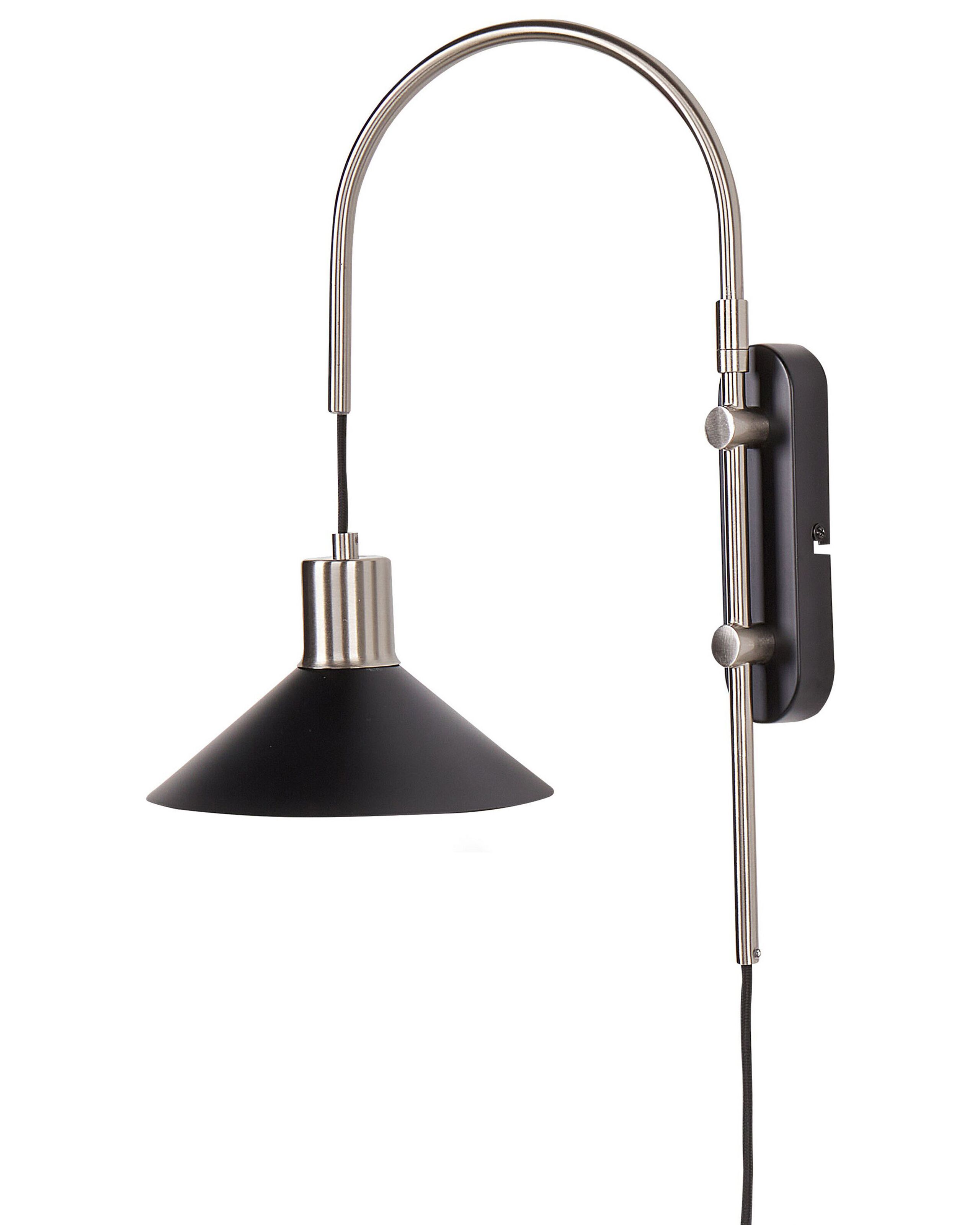 Metal Wall Lamp Black SISSA