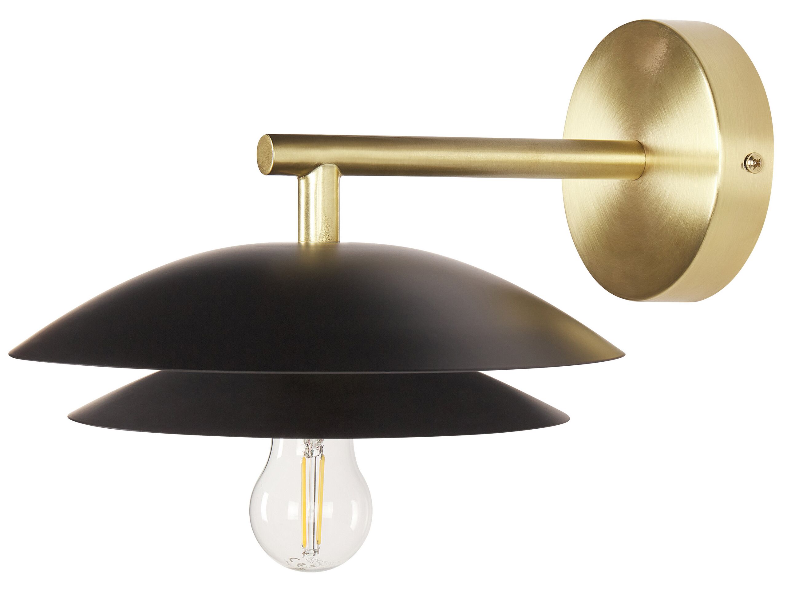 Metal Wall Lamp Black LASOLO