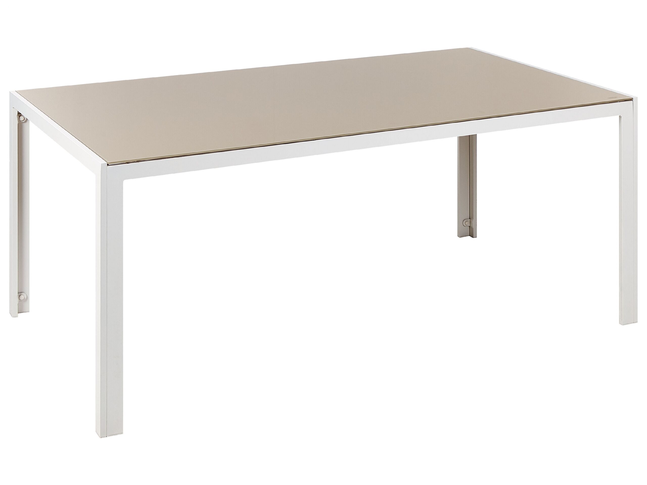 Garden Dining Table 160 x 90 cm Beige CATANIA