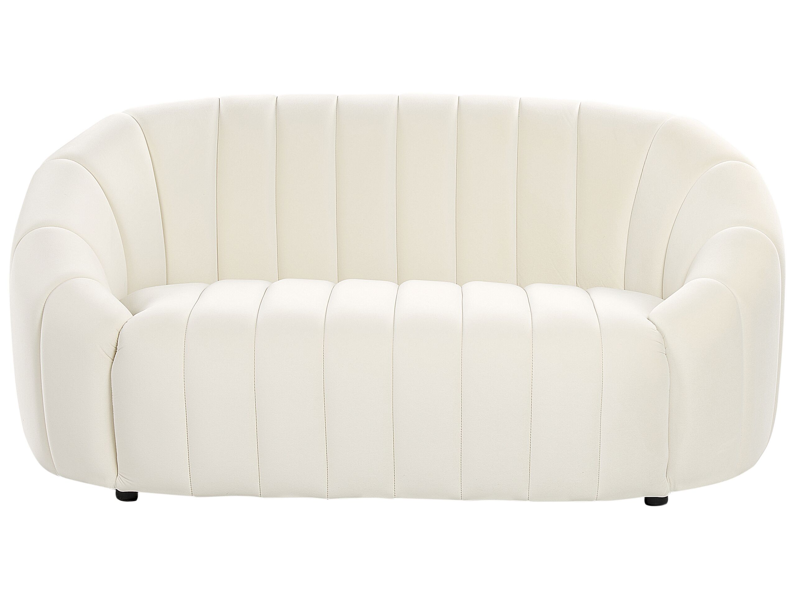 2 Seater Velvet Sofa Off-White MALUNG