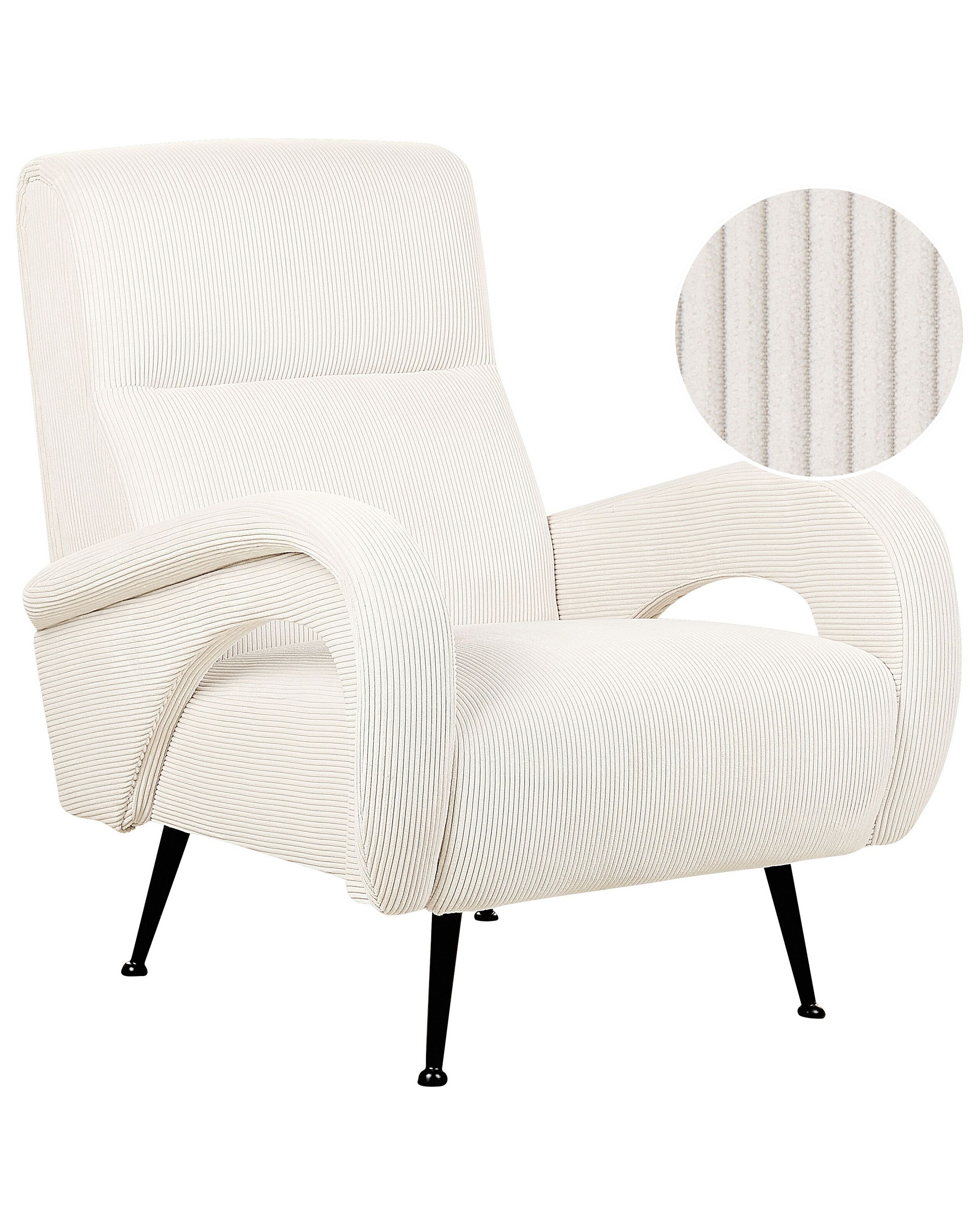 Jumbo Cord Amrchair Cream SVALOV