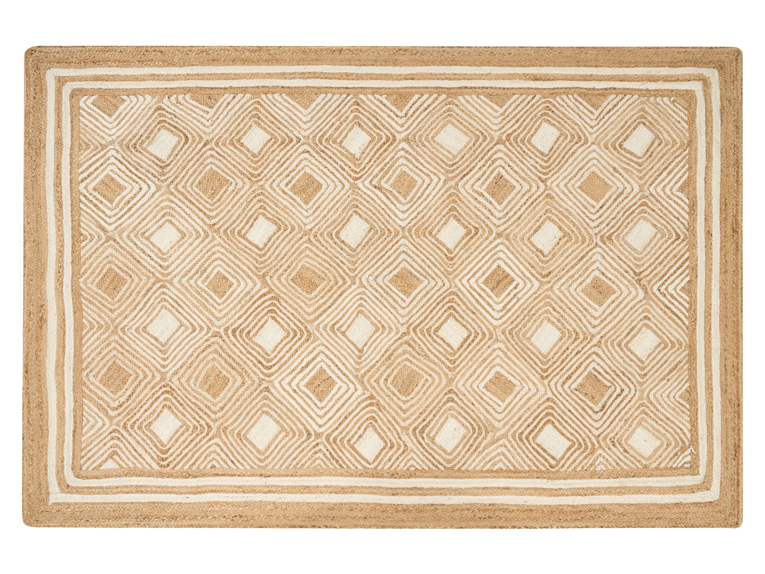 Jute Area Rug 200x300cm Beige