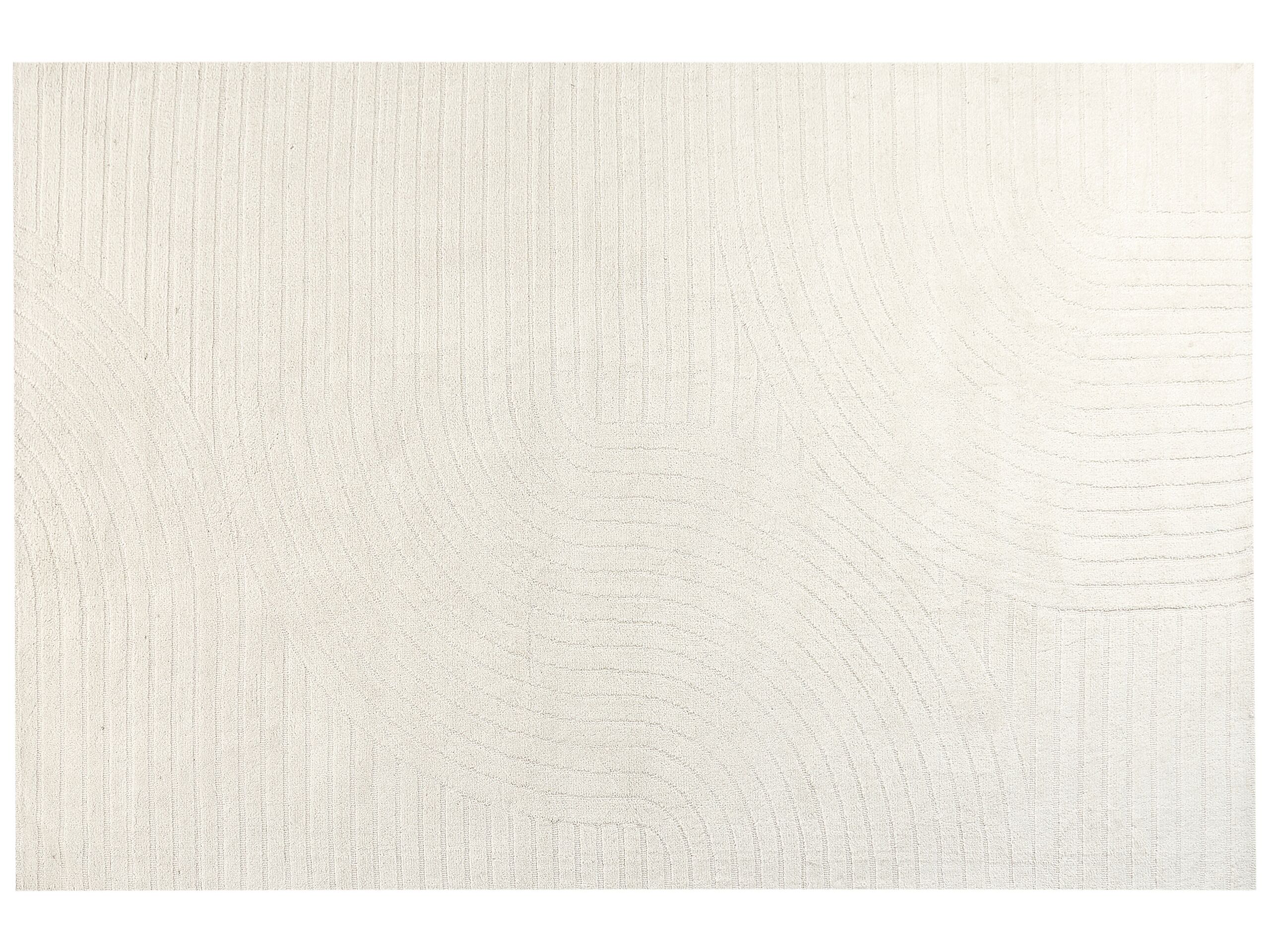 Wool Area Rug 200x300cm Beige