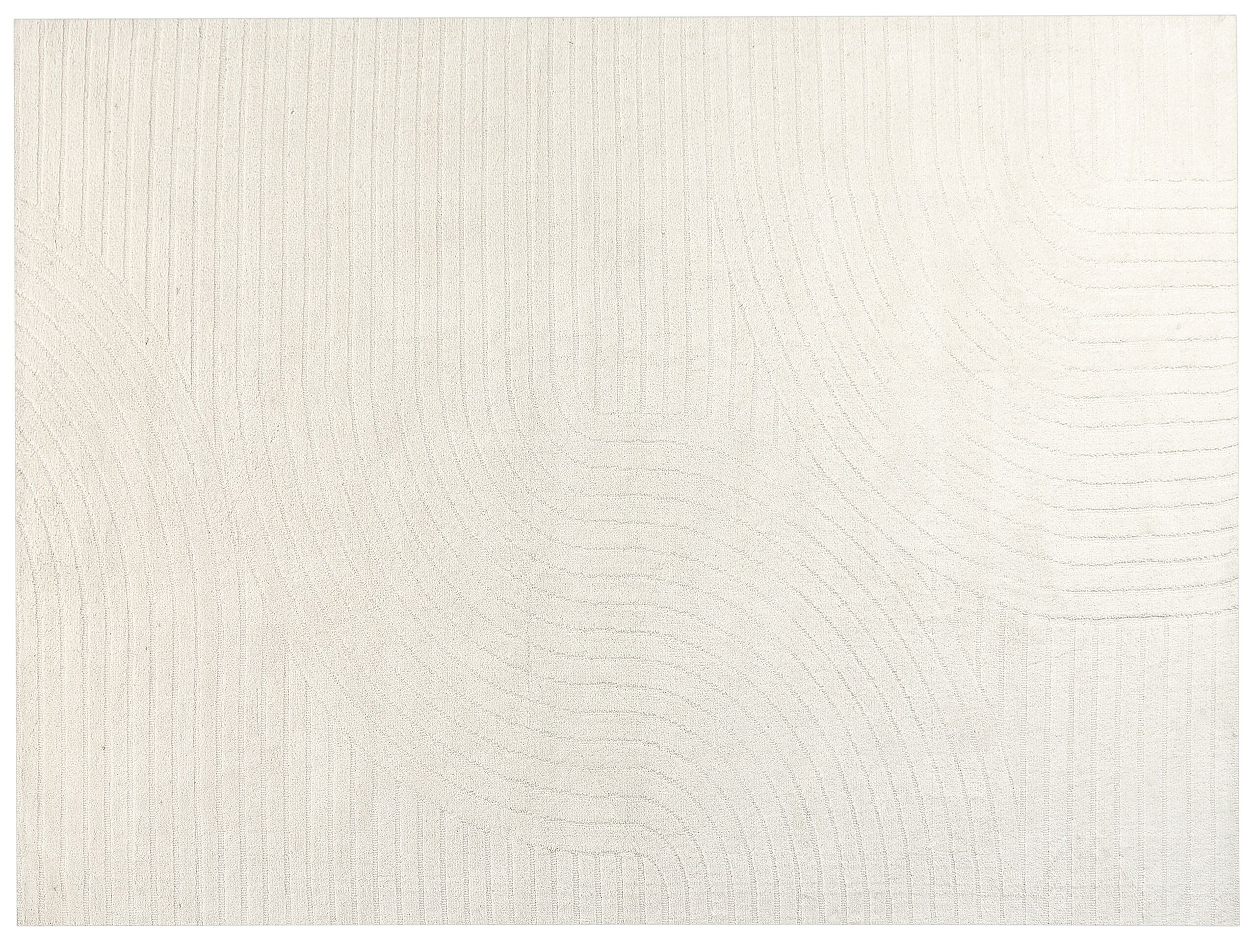 Wool Area Rug 300x400cm Beige