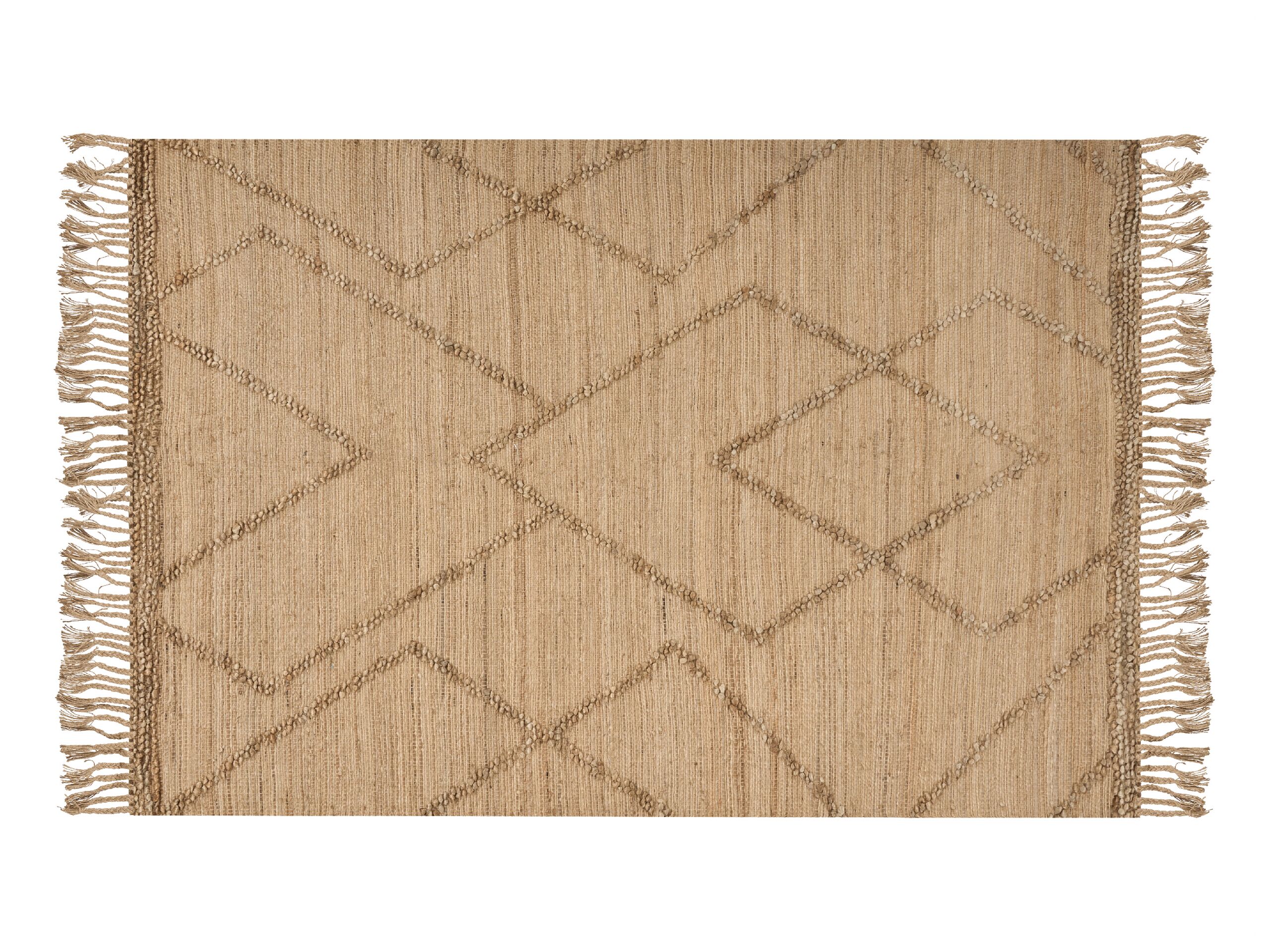Jute Area Rug 160x230cm Beige