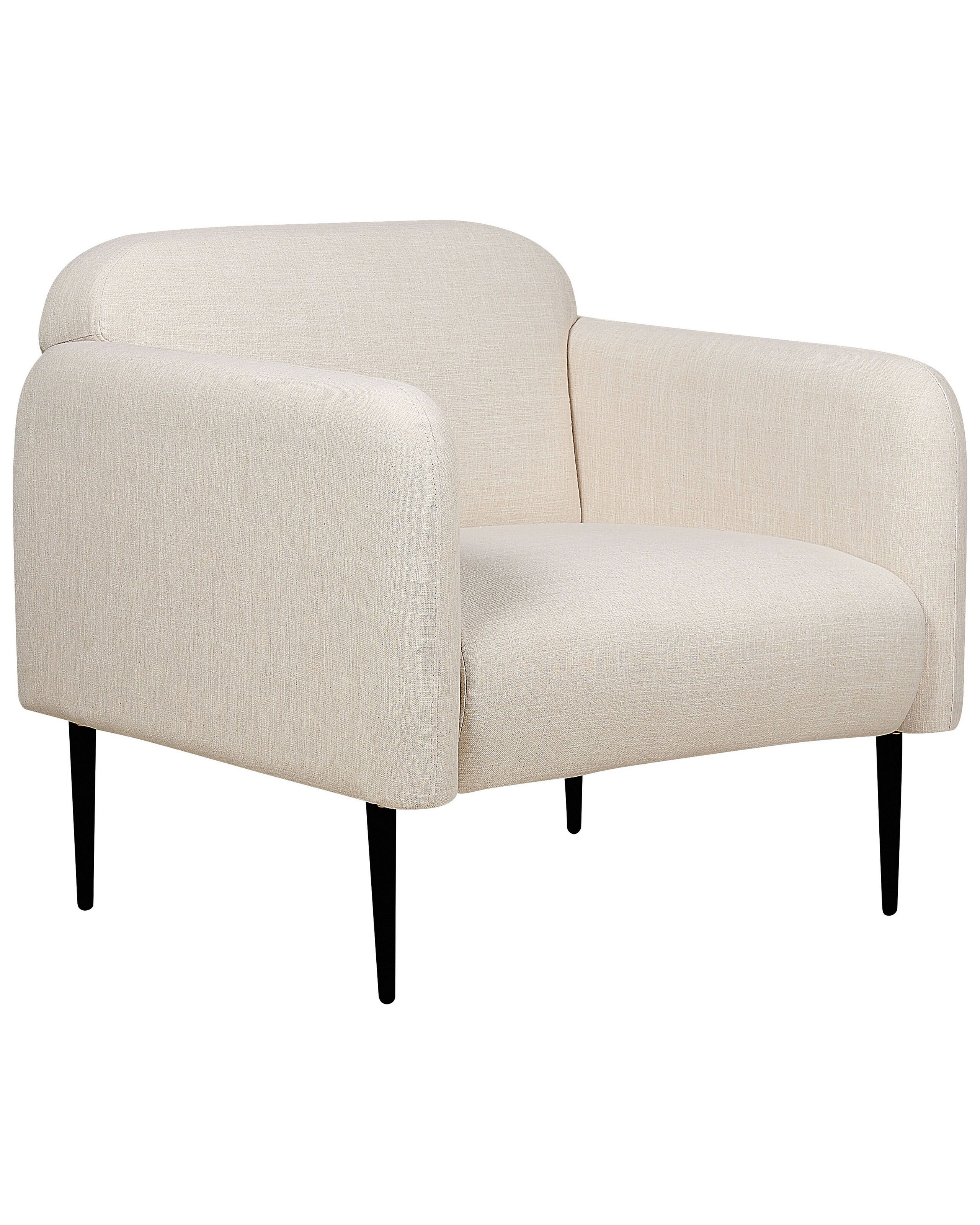 Fabric Armchair Beige STOUBY