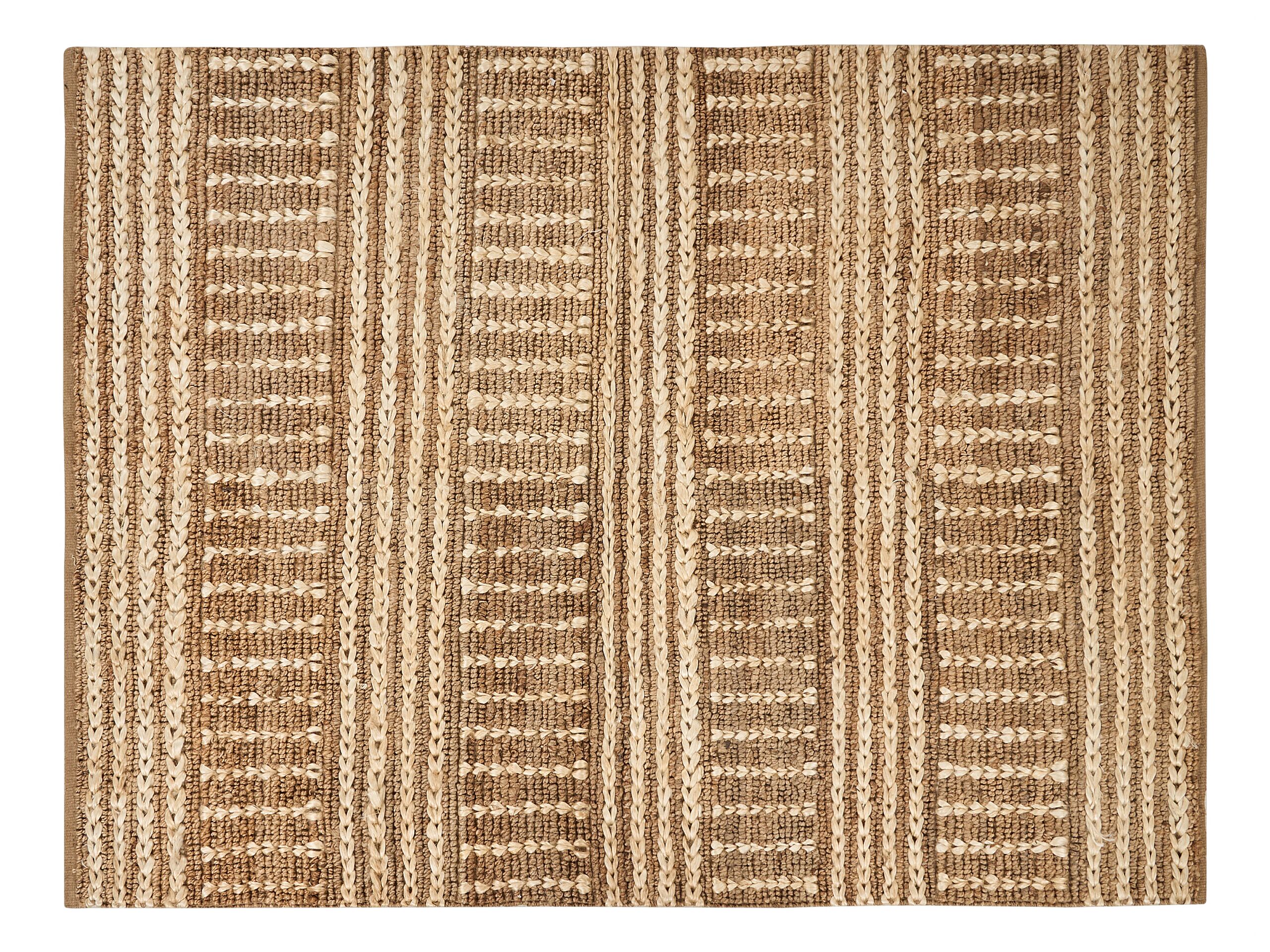 Jute Area Rug 160x230cm Beige