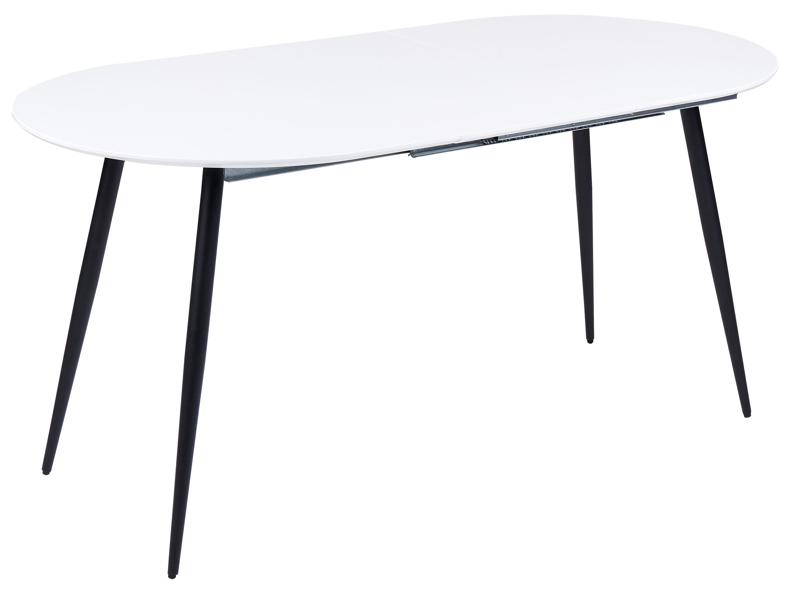 Extending Dining Table 120/160 x 80 cm White STAVERTON