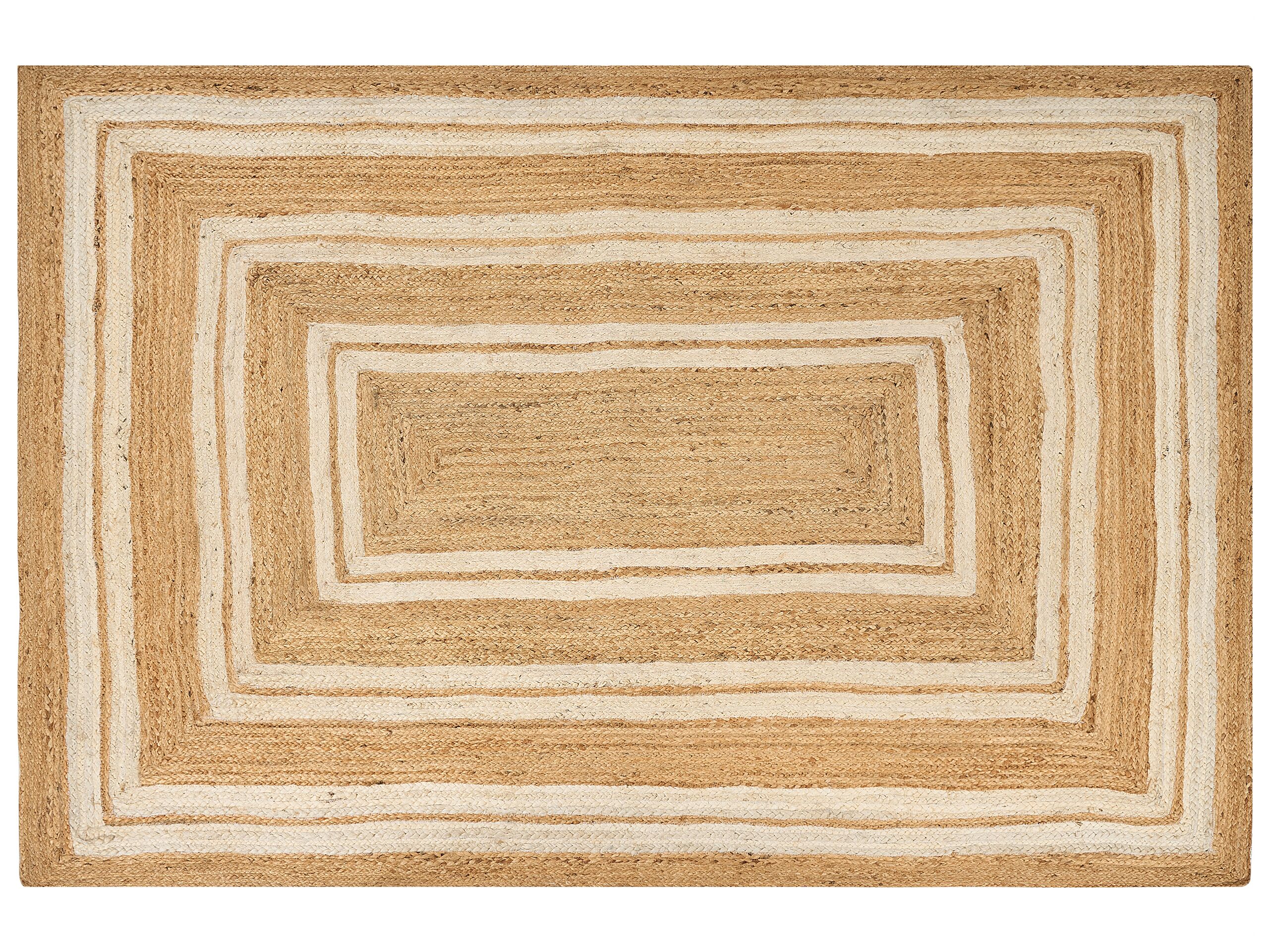 Jute Area Rug 200x300cm Beige