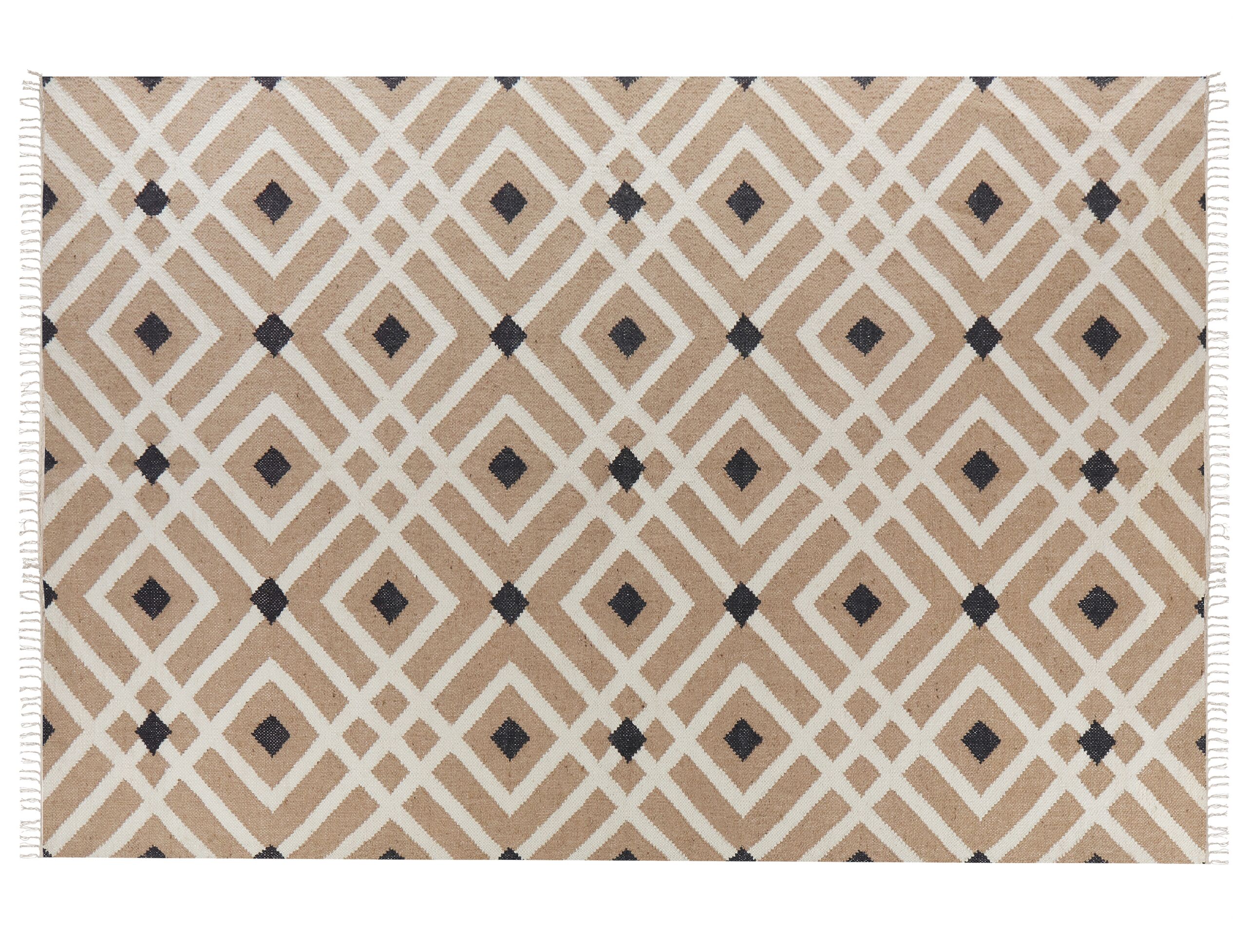 Jute Area Rug 200x300cm Beige