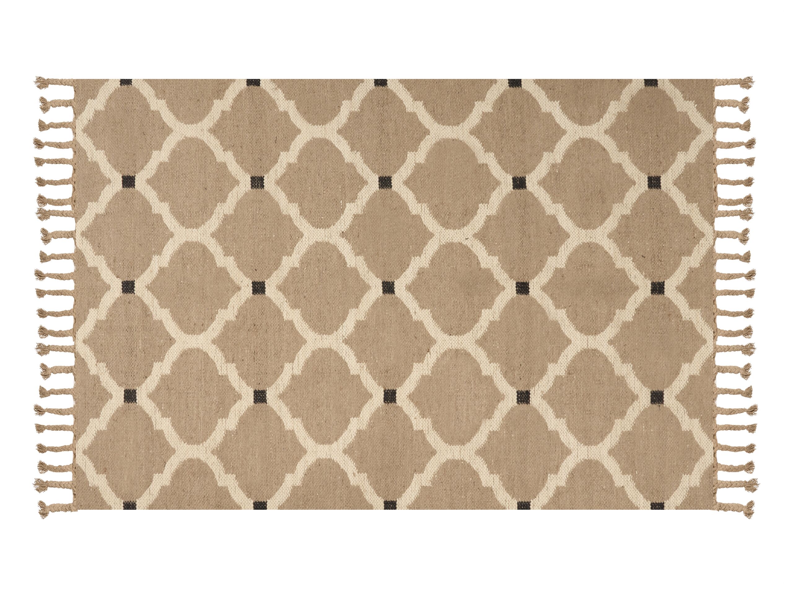 Jute Area Rug 160x230cm Beige