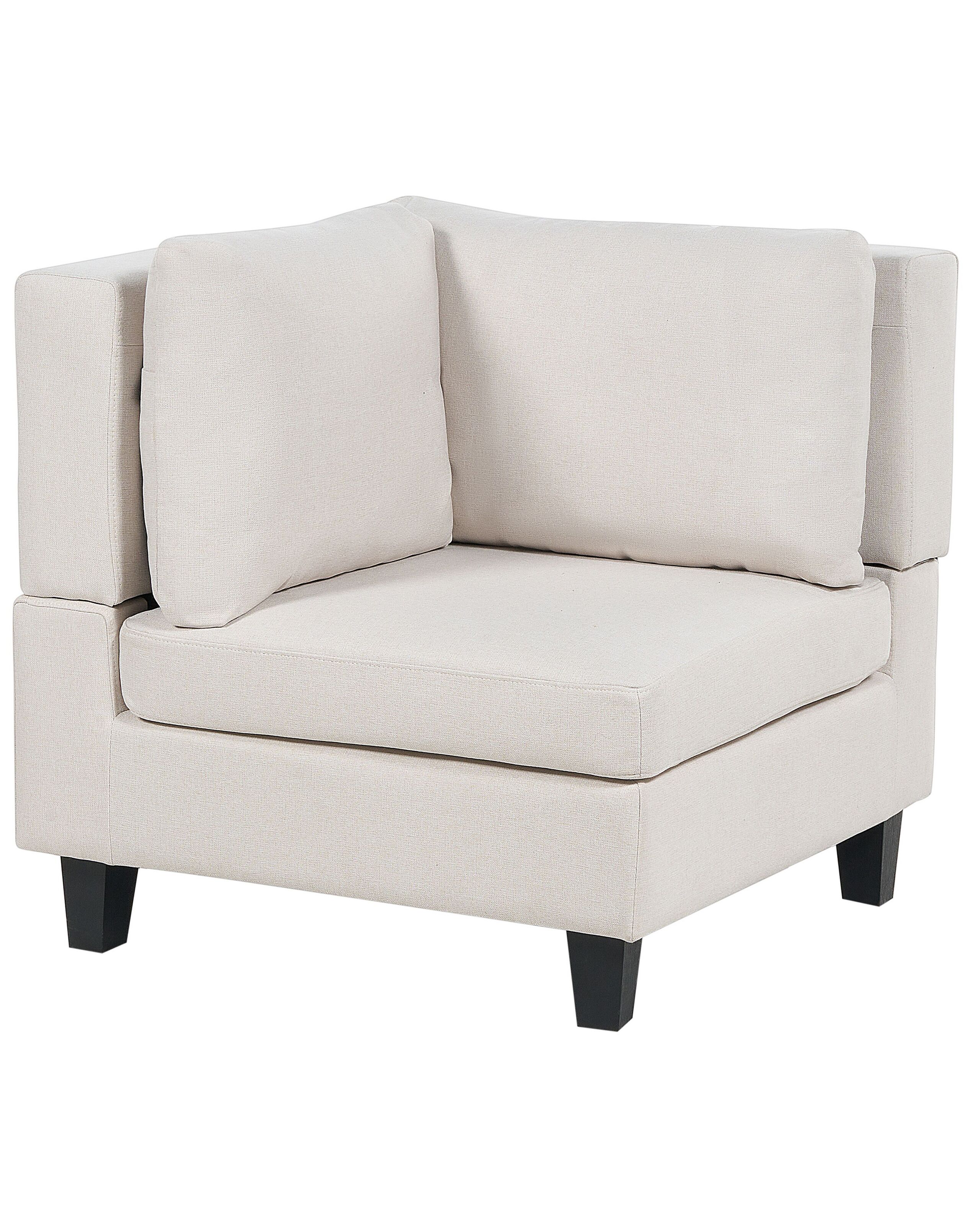 Fabric Corner Section Light Beige UNSTAD