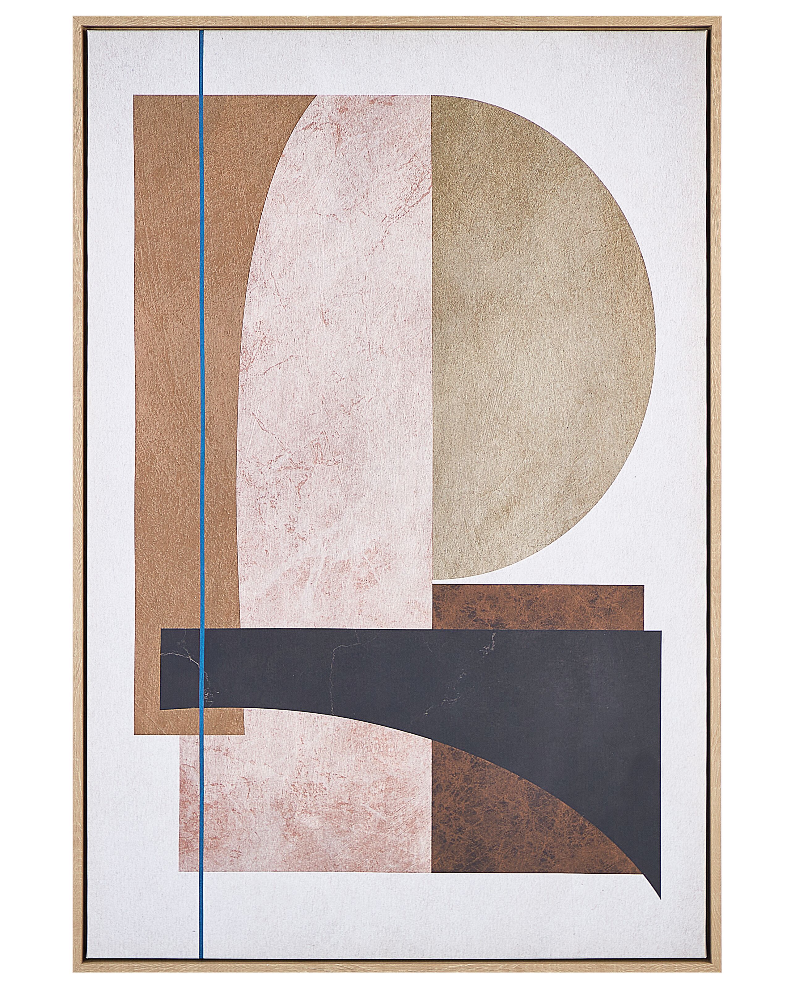 Abstract Framed Canvas Wall Art 63 x 93 cm Multicolour RUFFANO