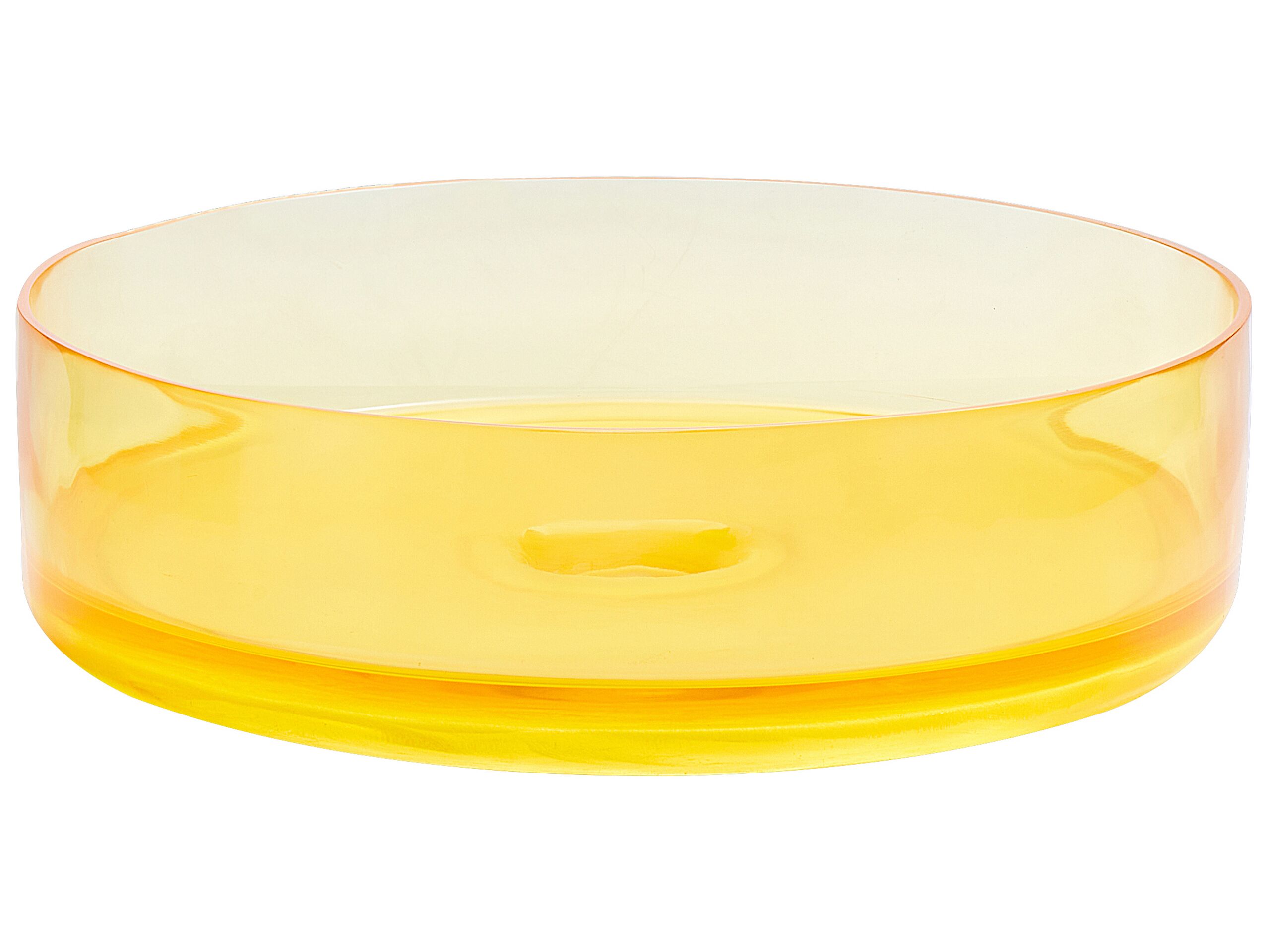 Round Countertop Basin âŒ€ 360 mm Yellow TOLOSA