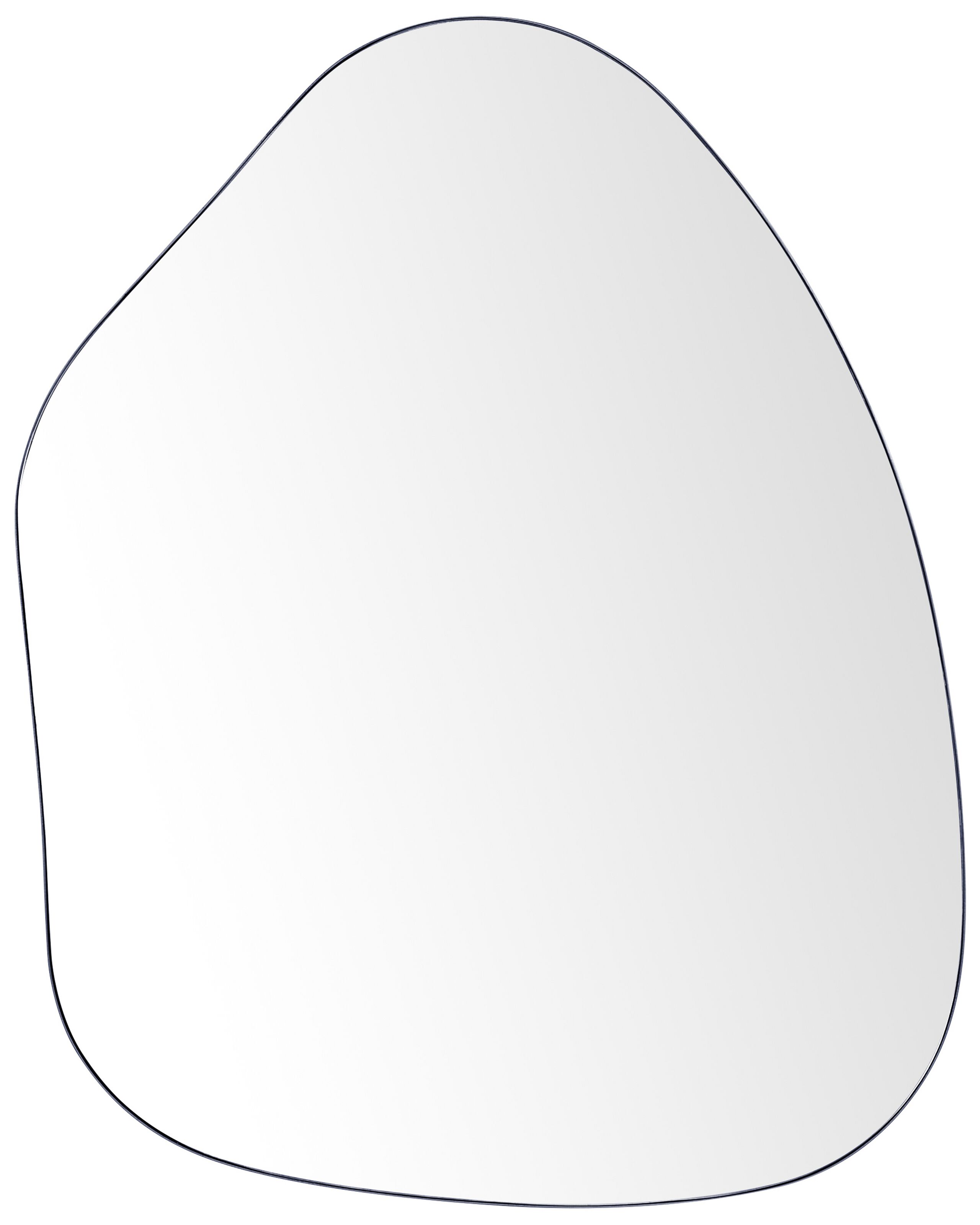 Metal Wall Mirror 70x92cm Black