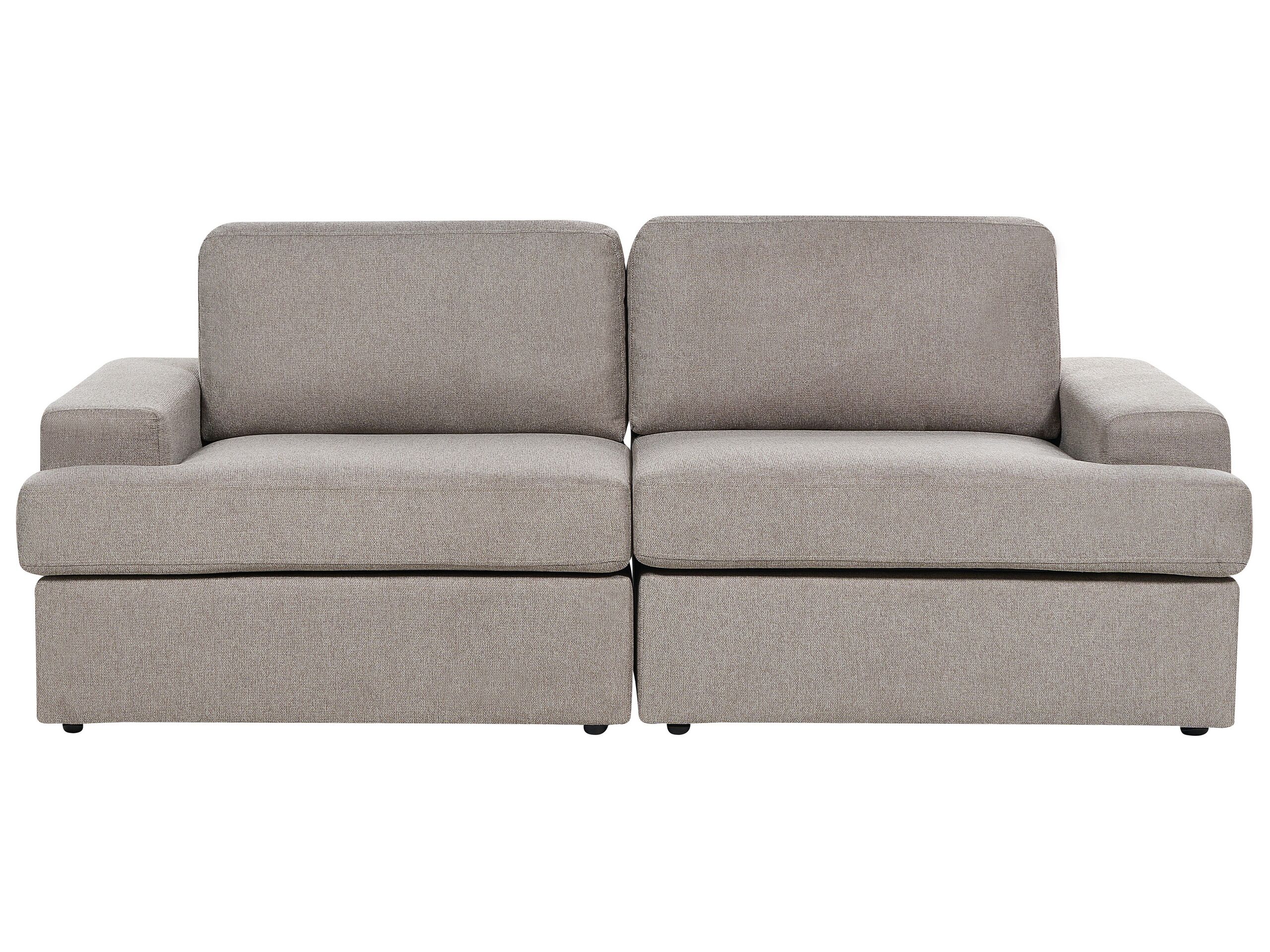 3 Seater Fabric Sofa Taupe ALLA