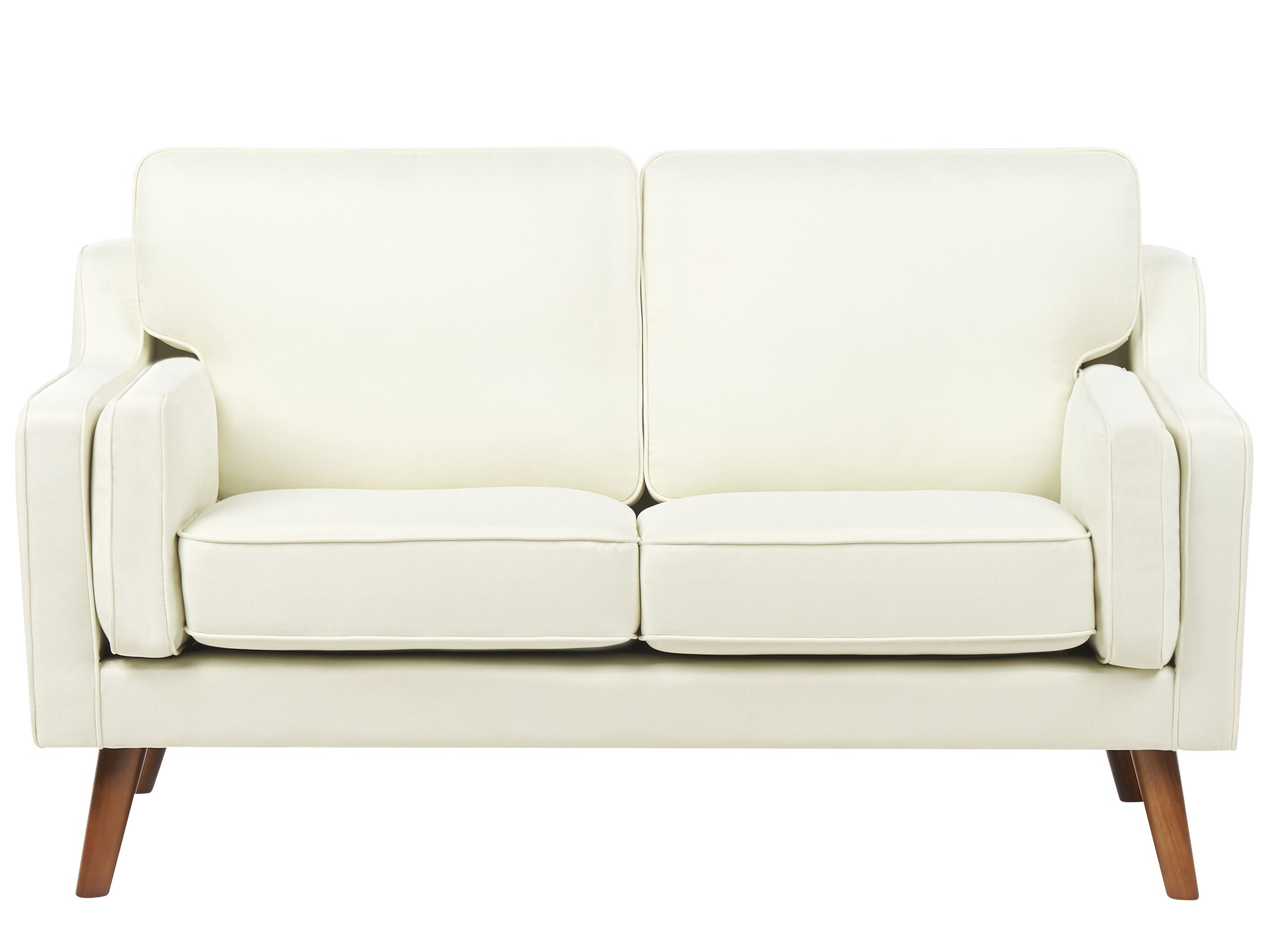2 Seater Fabric Sofa Off-White LOKKA